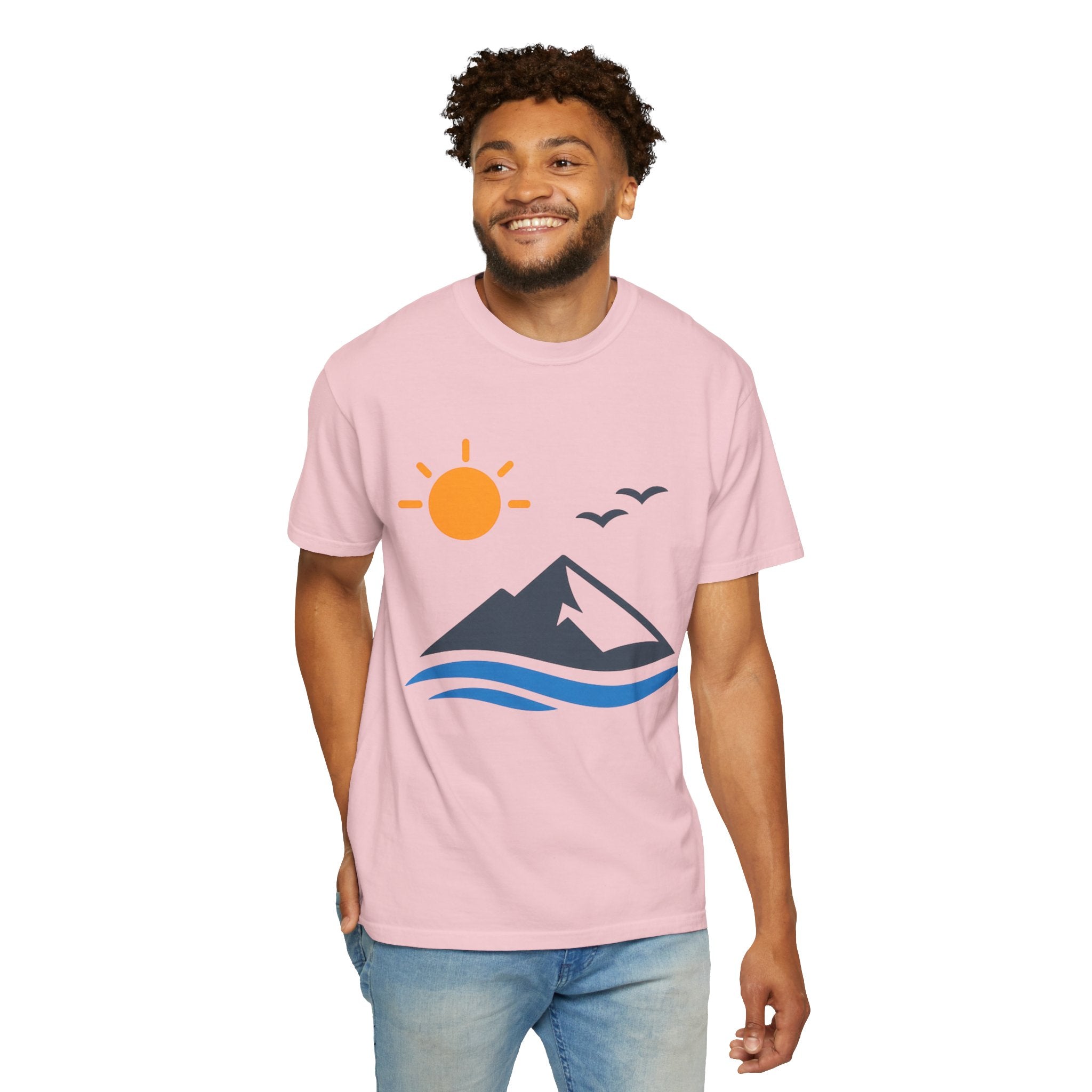 Mountain Sunrise T-Shirt — Scenic Outdoor Graphic Tee