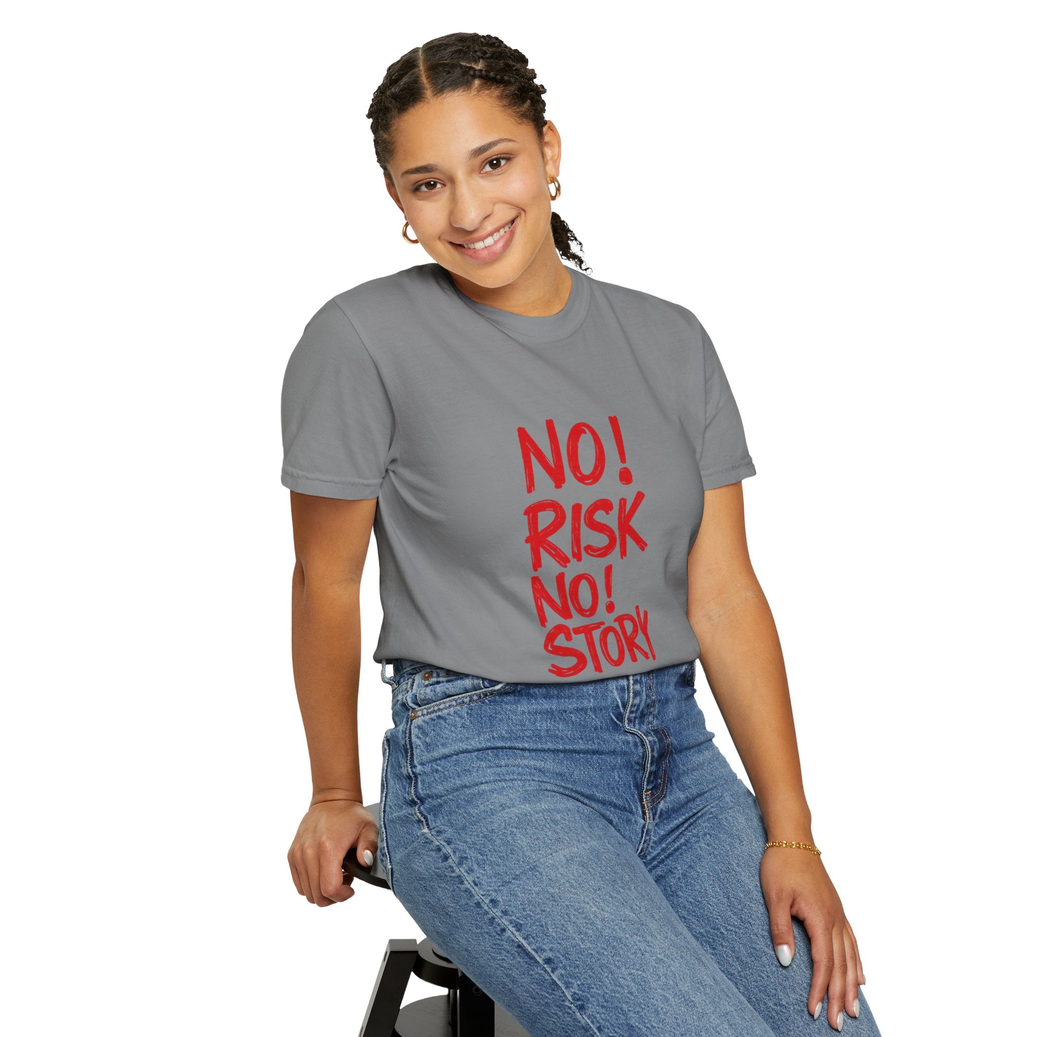 No Risk No Story T-Shirt — Motivational Graphic Tee