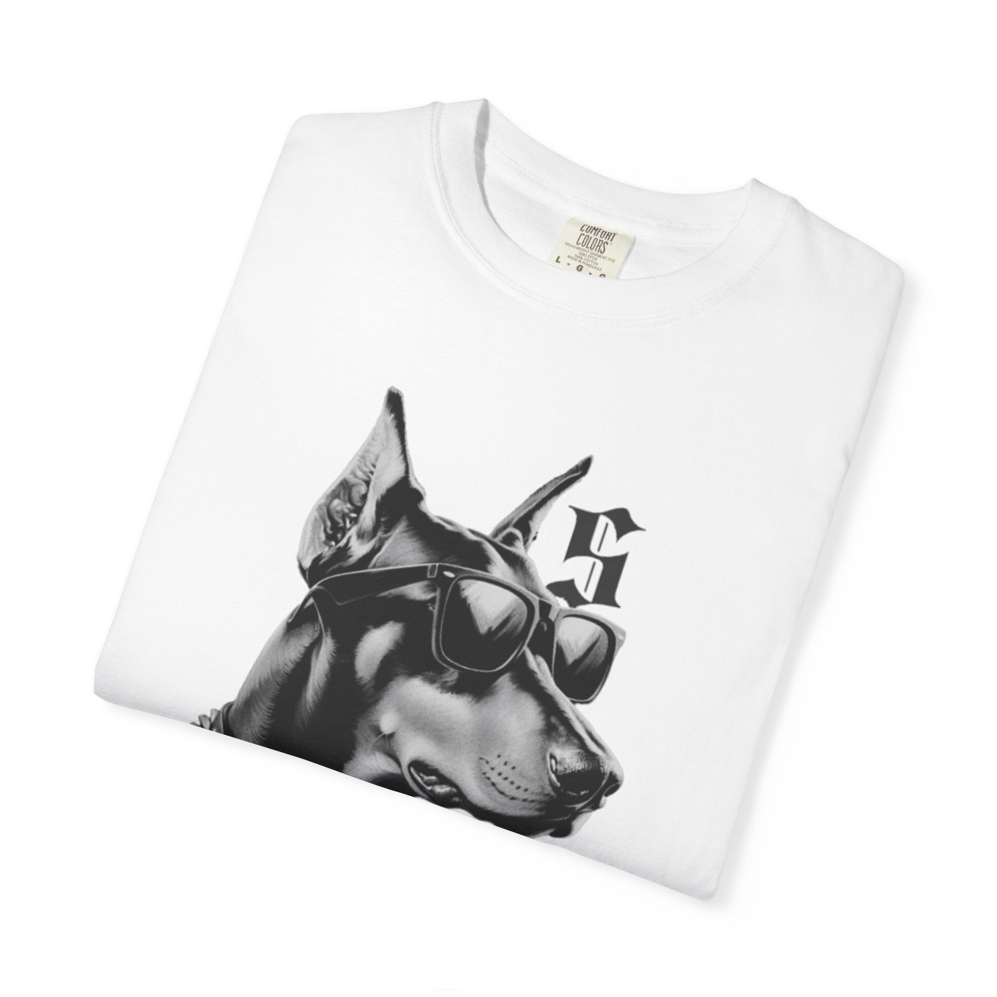 Doberman Sunglasses Graphic T-Shirt — "Snooper" Streetwear Tee
