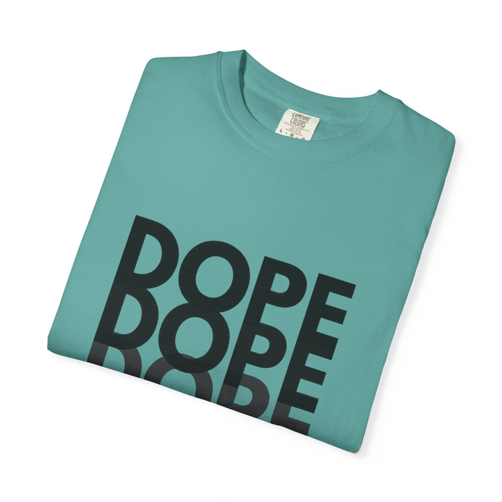Dope Repeat Graphic T-Shirt — Retro Stacked Typography Tee