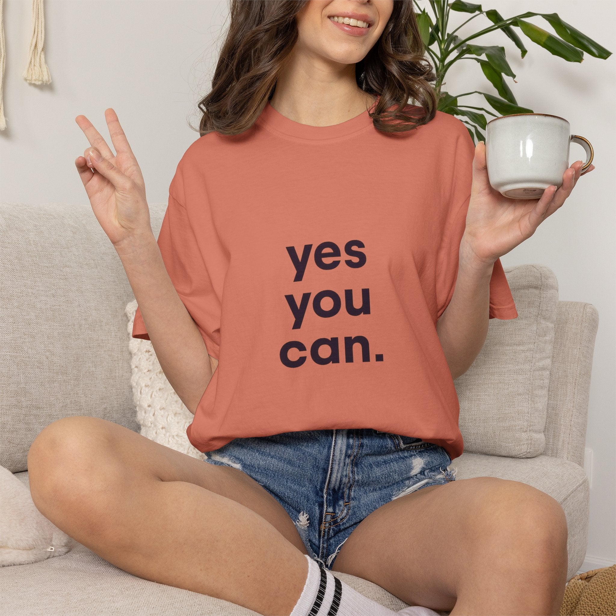 Yes You Can T-Shirt — Minimal Motivational Tee