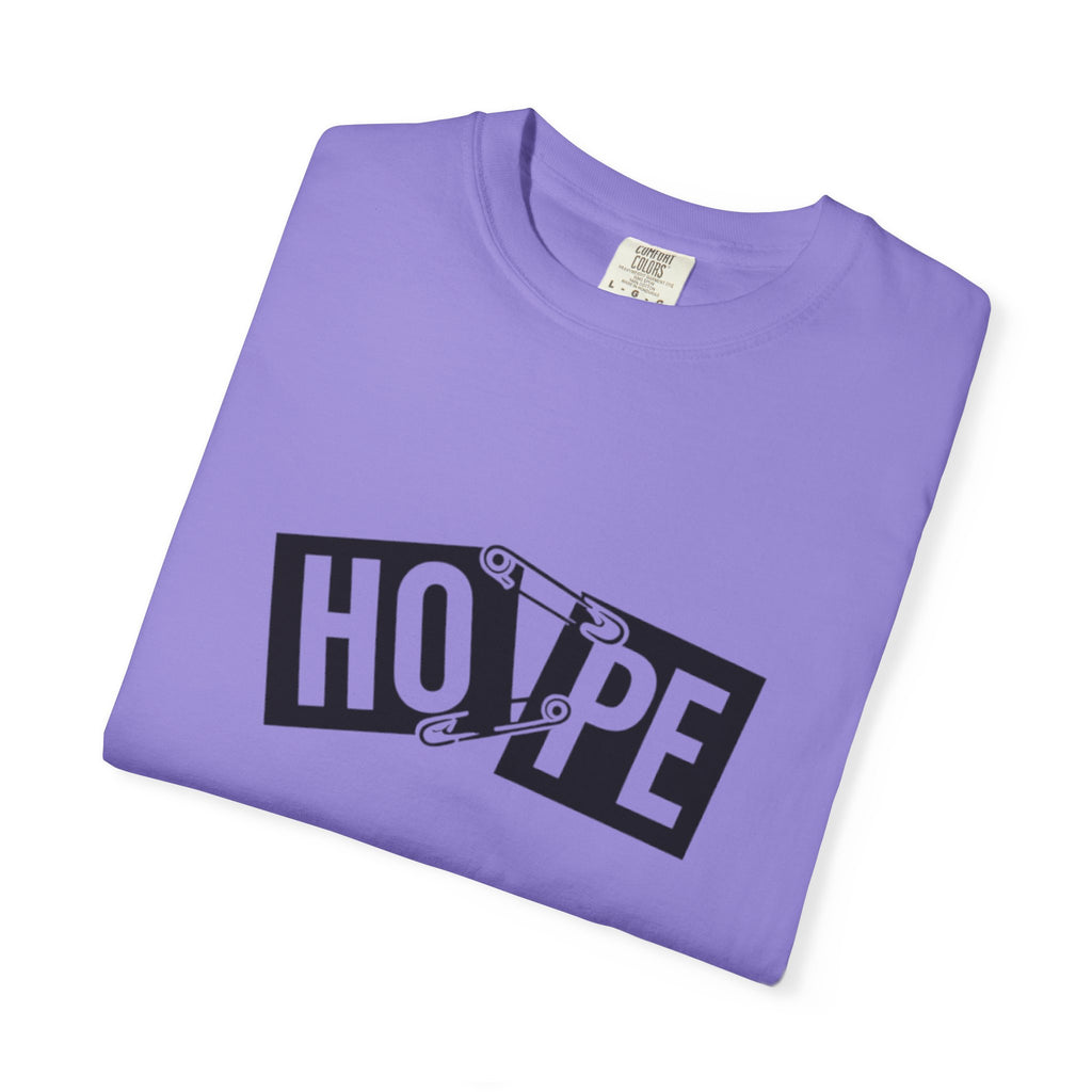 Hope Safety Pin T-Shirt — Graphic 'HOPE' Design