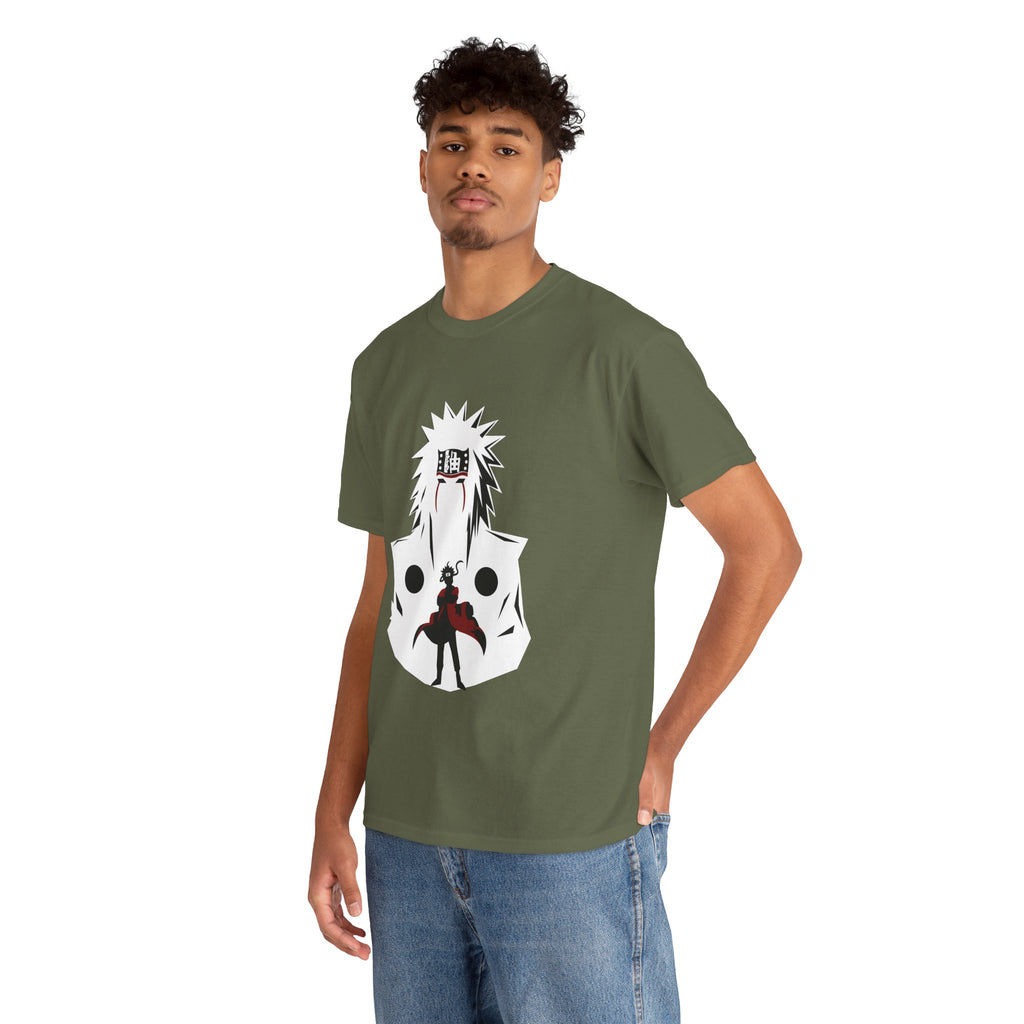 Anime Shadow Warrior T-Shirt — Silhouette Battle Graphic Tee