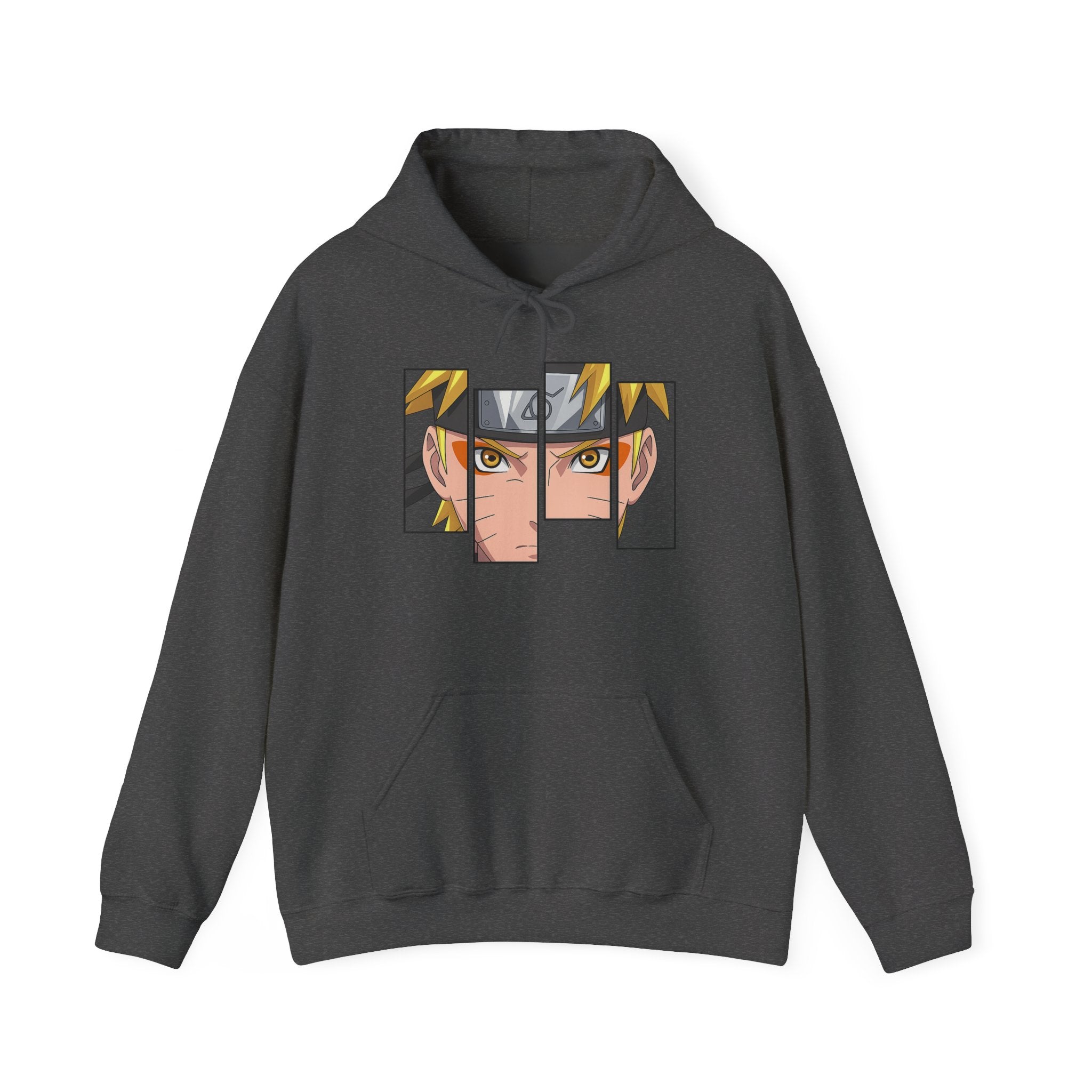 Anime Eyes Split-Panel Hoodie