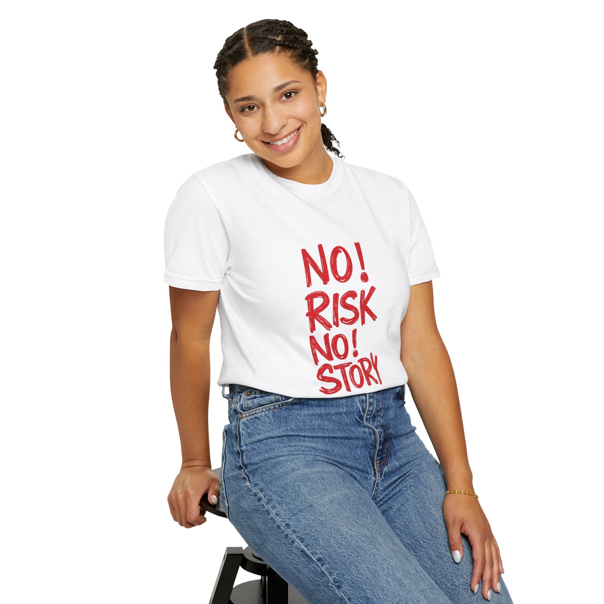 No Risk No Story T-Shirt — Motivational Graphic Tee