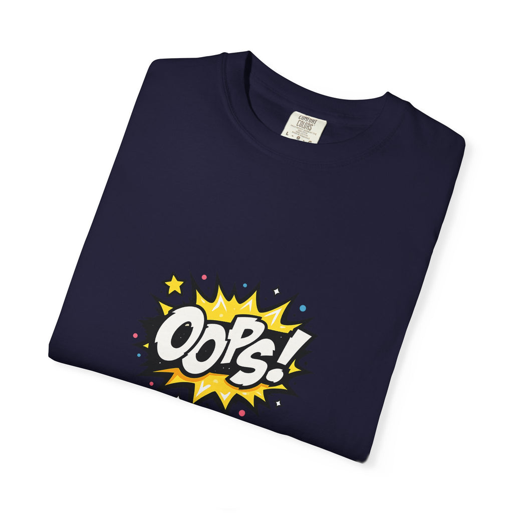 Oops! Comic Graphic T-Shirt — Retro Pop Art Tee