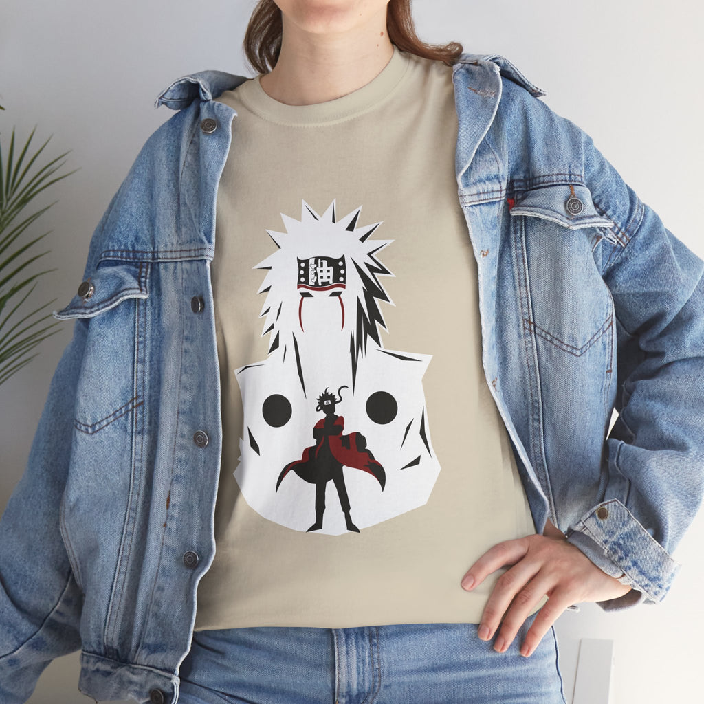 Anime Shadow Warrior T-Shirt — Silhouette Battle Graphic Tee