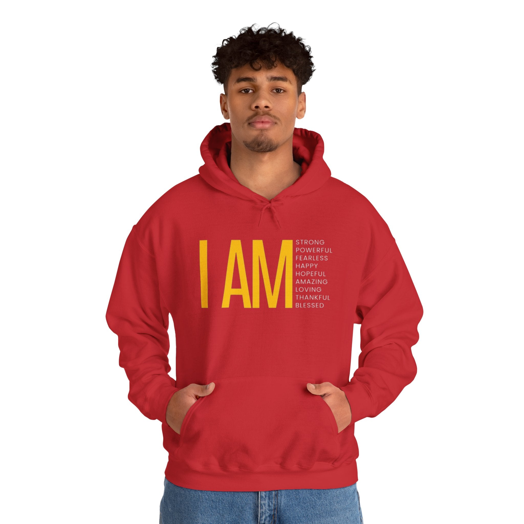 I AM Affirmation Hoodie — Inspirational Self-Love Sweatshirt