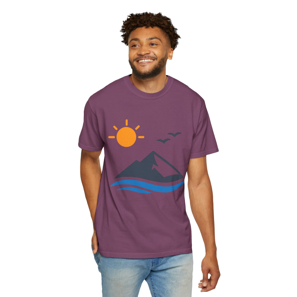 Mountain Sunrise T-Shirt — Scenic Outdoor Graphic Tee