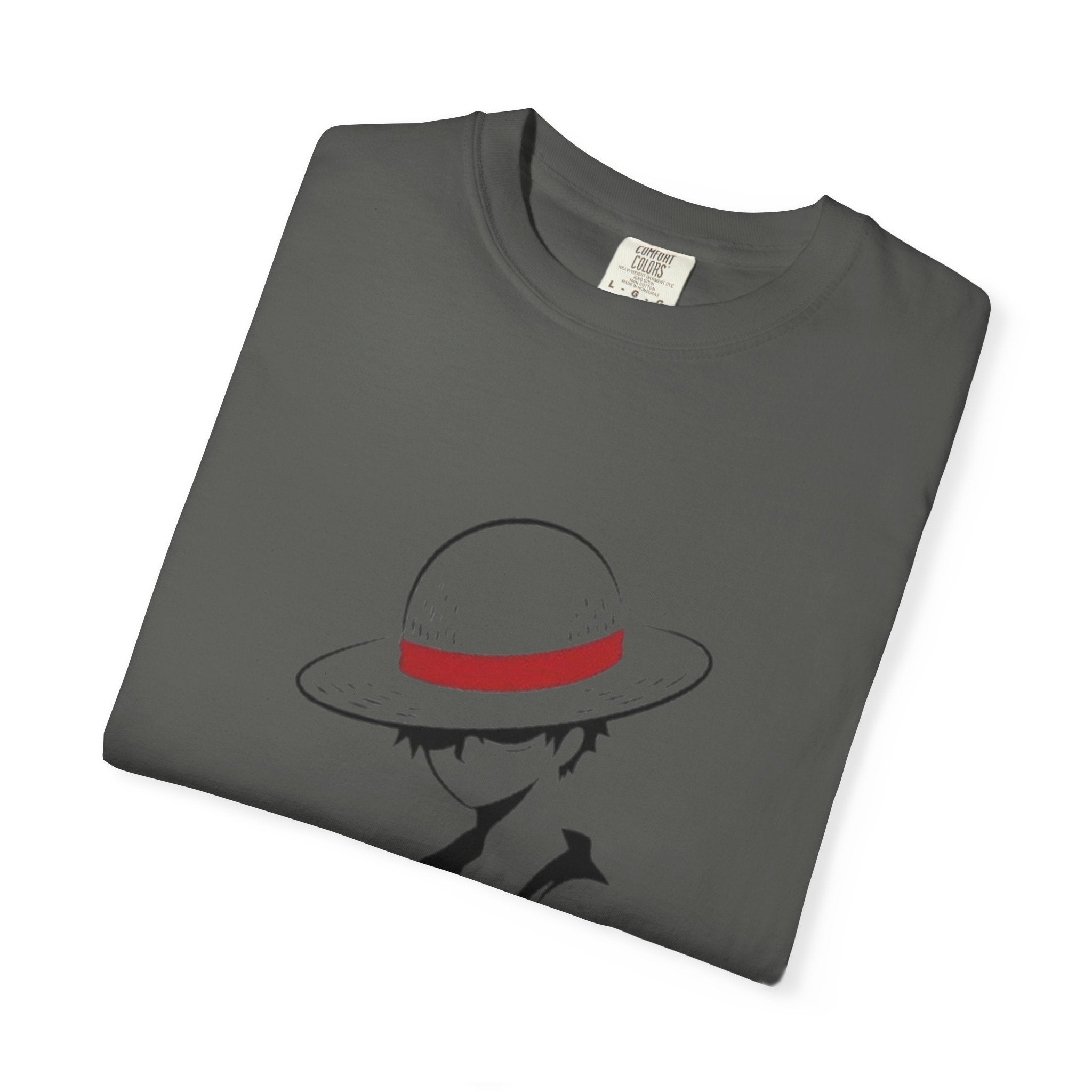 Minimal Straw Hat Silhouette T-Shirt