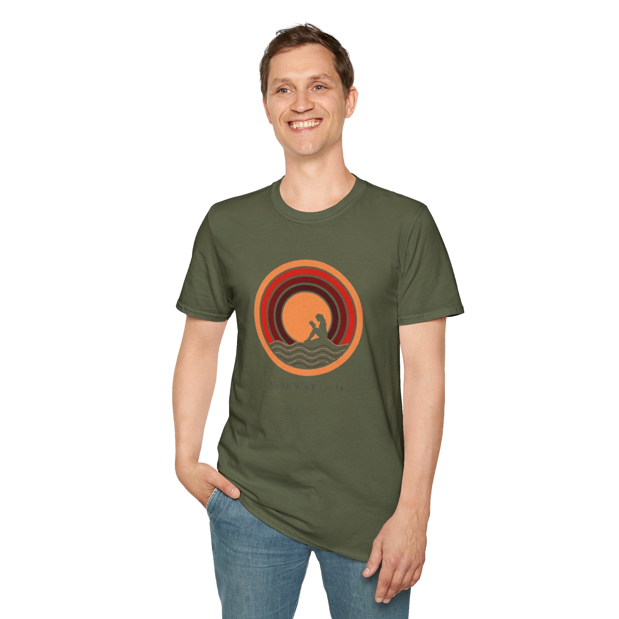 Sunset Surf T-Shirt — Retro Waves "Saltwater & Soul" Graphic Tee