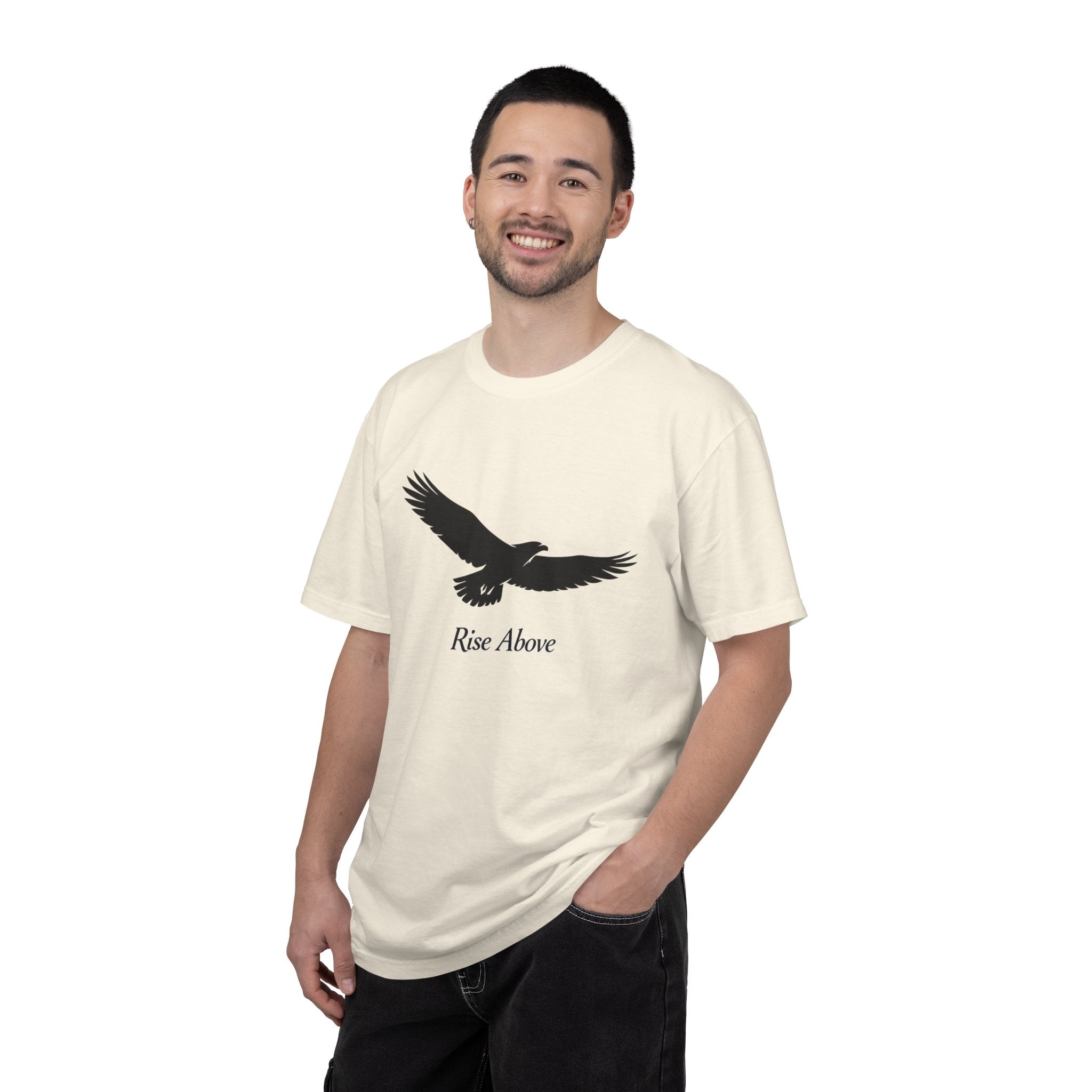 Rise Above Eagle T-Shirt — Inspirational Eagle Graphic Tee