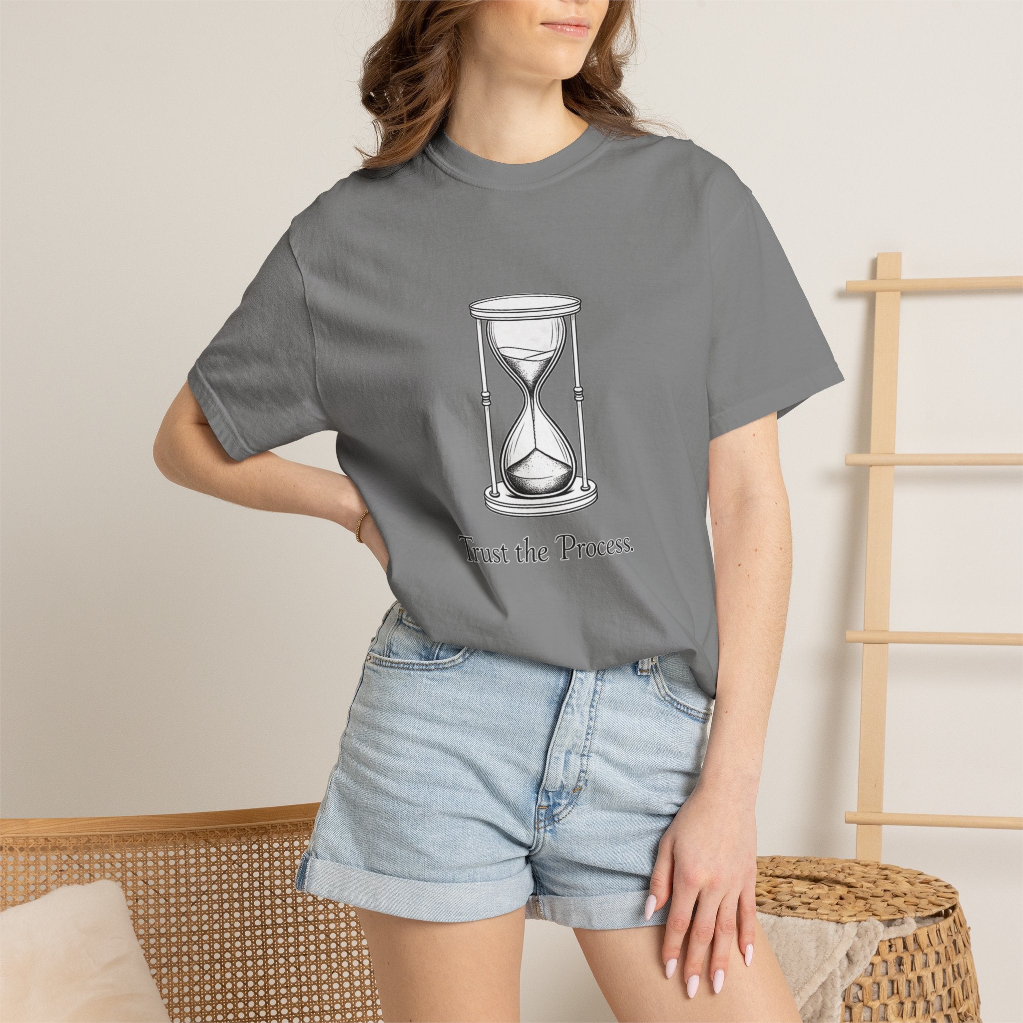 Trust the Process T-Shirt — Hourglass Graphic Inspirational Tee