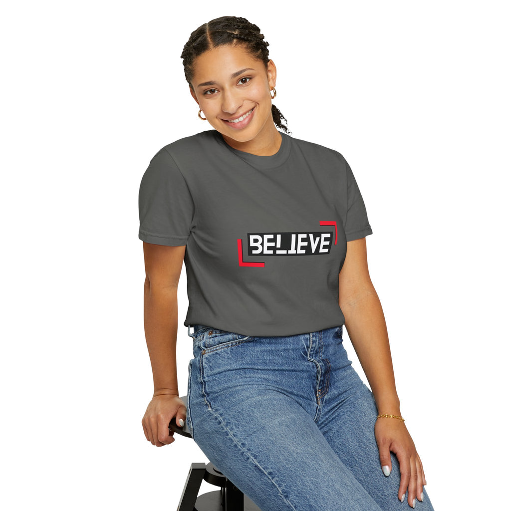 Believe Graphic T-Shirt — Bold Motivational Tee