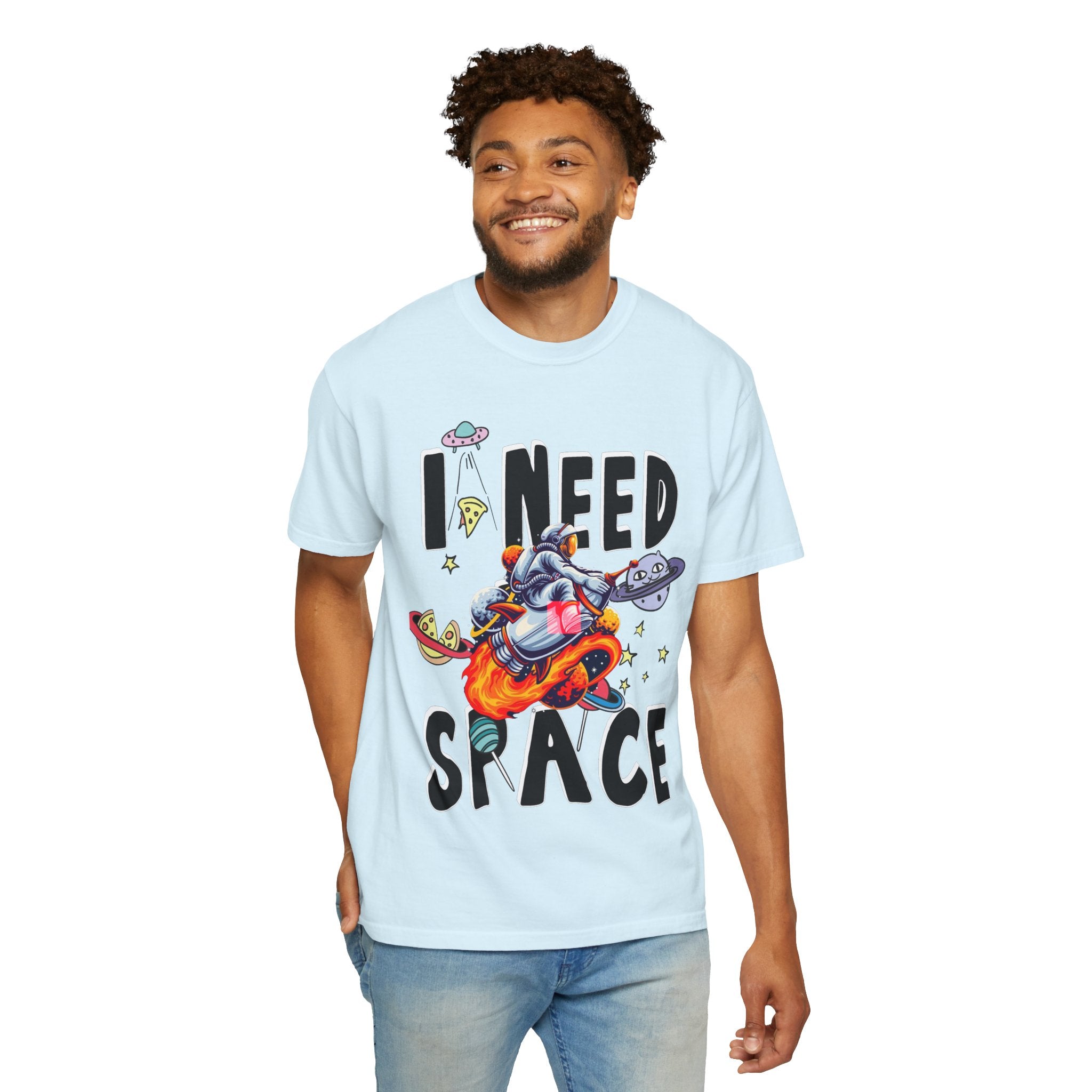 I Need Space T-Shirt — Funny Space Cartoon Astronaut Tee