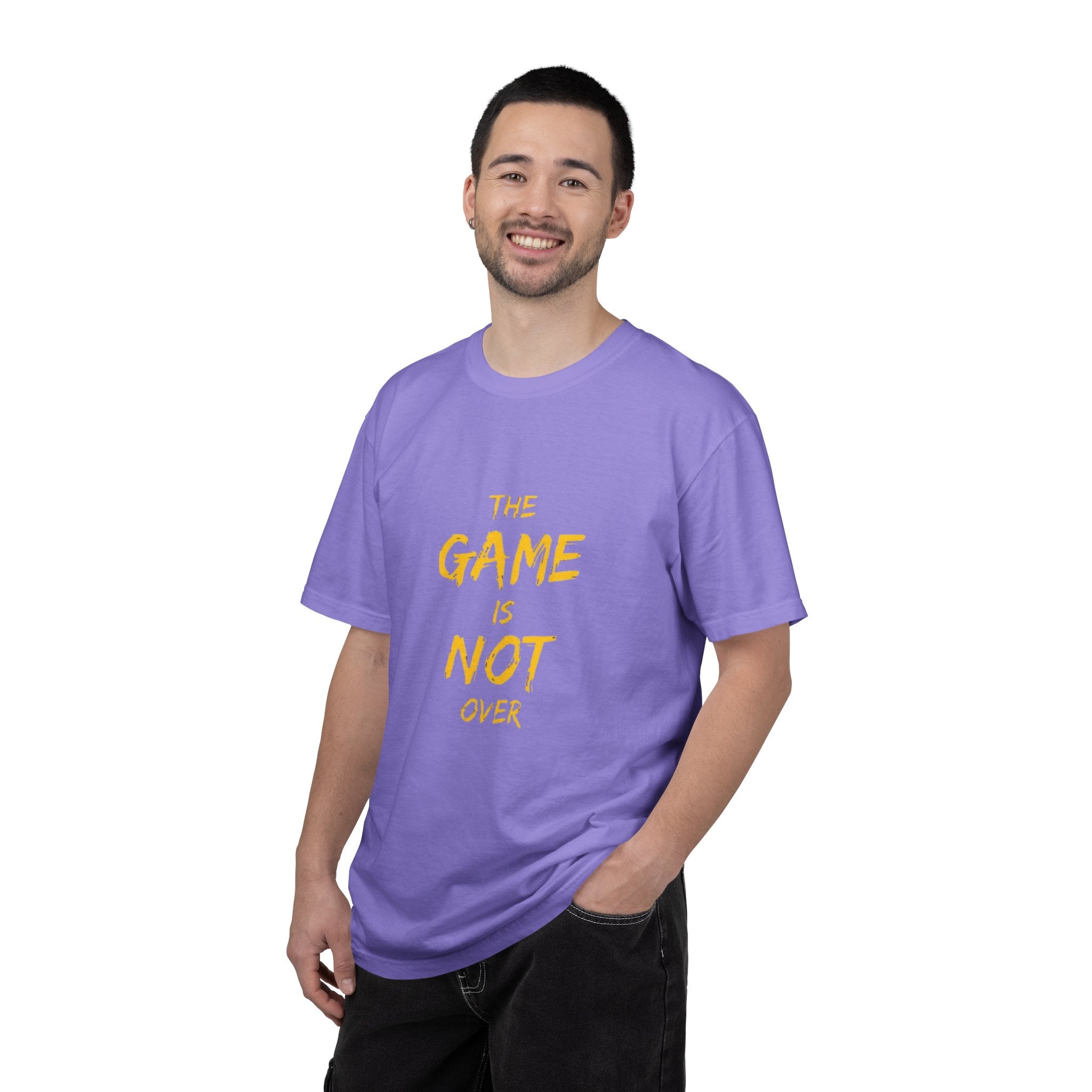 T-Shirt — “The Game Is Not Over” Motivational Graphic Tee