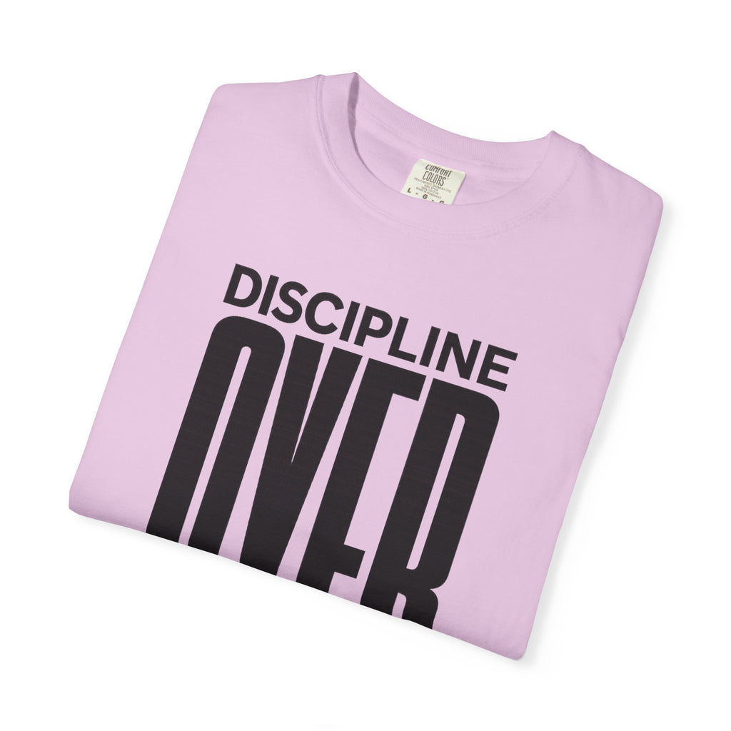 Discipline Over Motivation T-Shirt — Motivational Fitness Tee