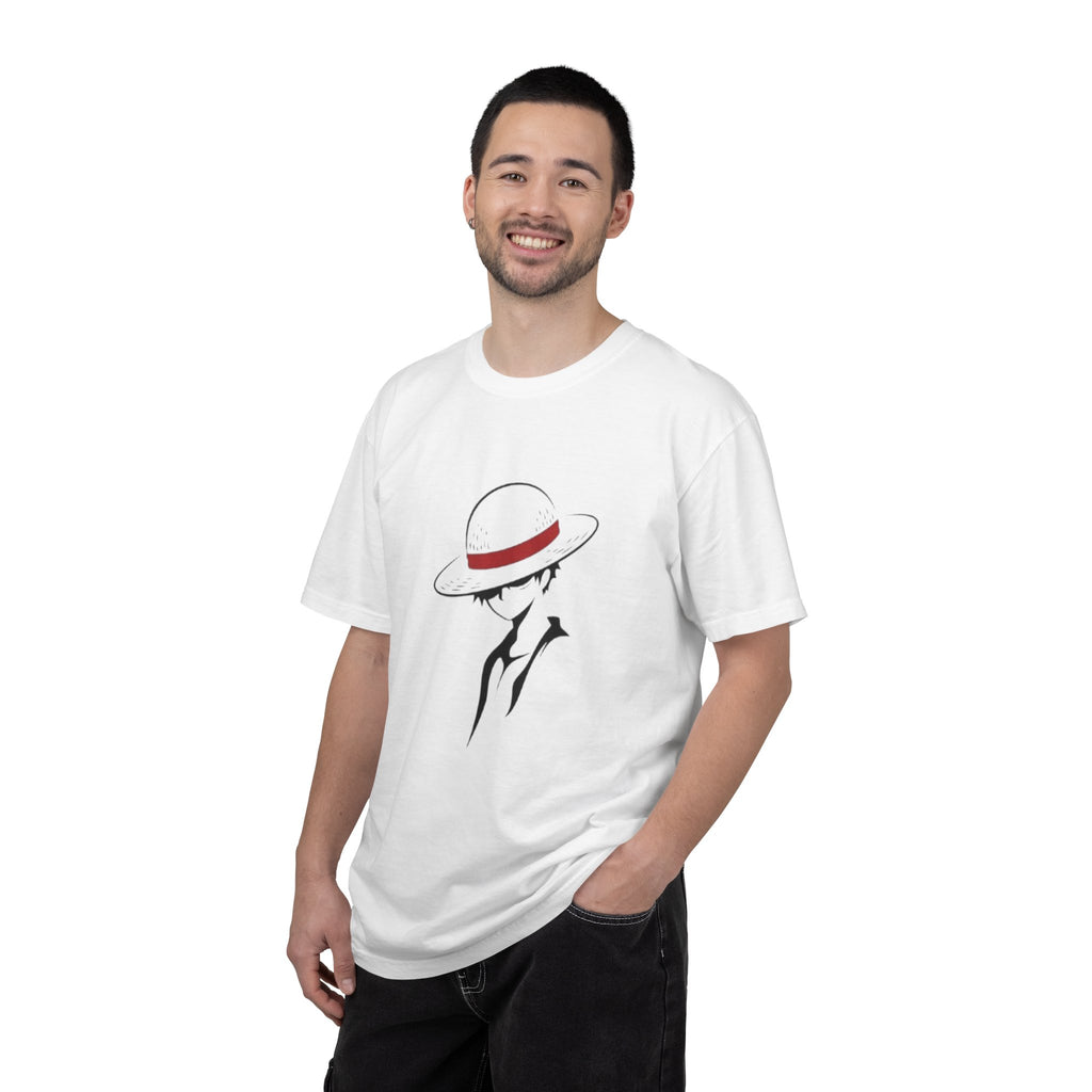Minimal Straw Hat Silhouette T-Shirt