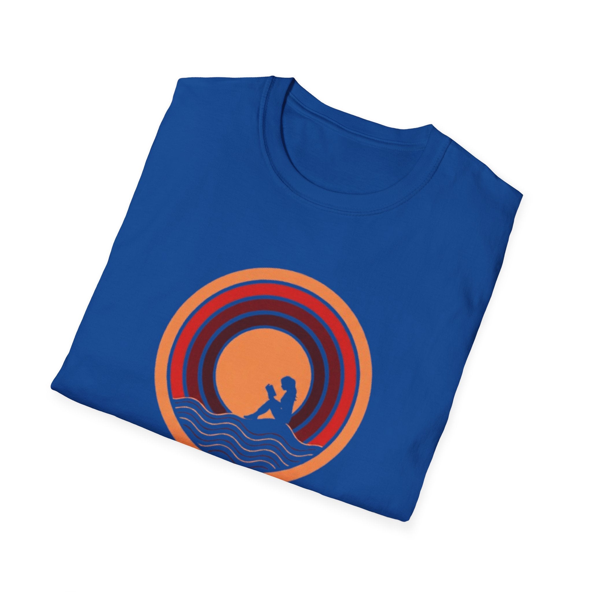 Sunset Surf T-Shirt — Retro Waves "Saltwater & Soul" Graphic Tee