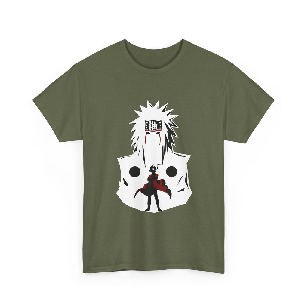 Anime Shadow Warrior T-Shirt — Silhouette Battle Graphic Tee