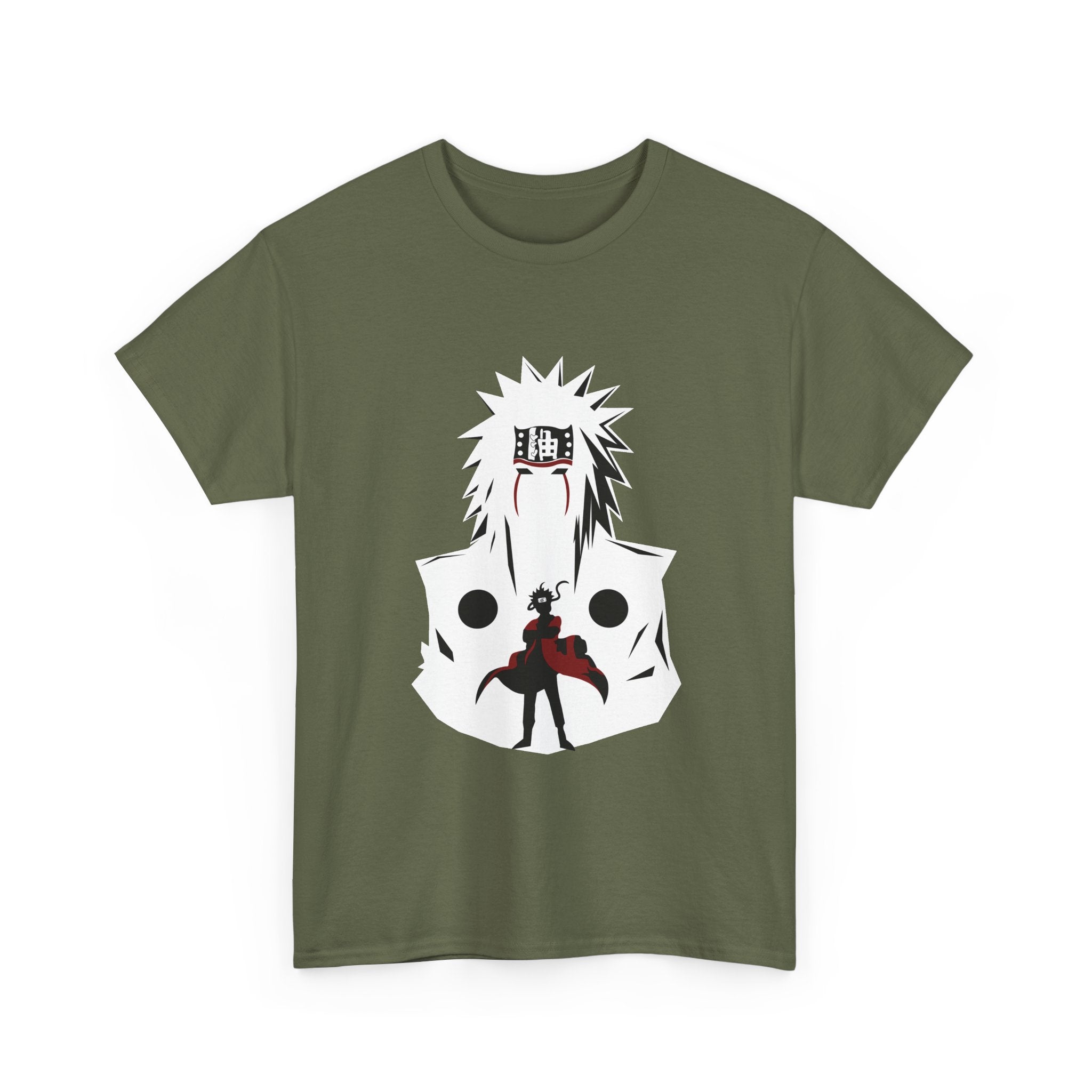 Anime Shadow Warrior T-Shirt — Silhouette Battle Graphic Tee