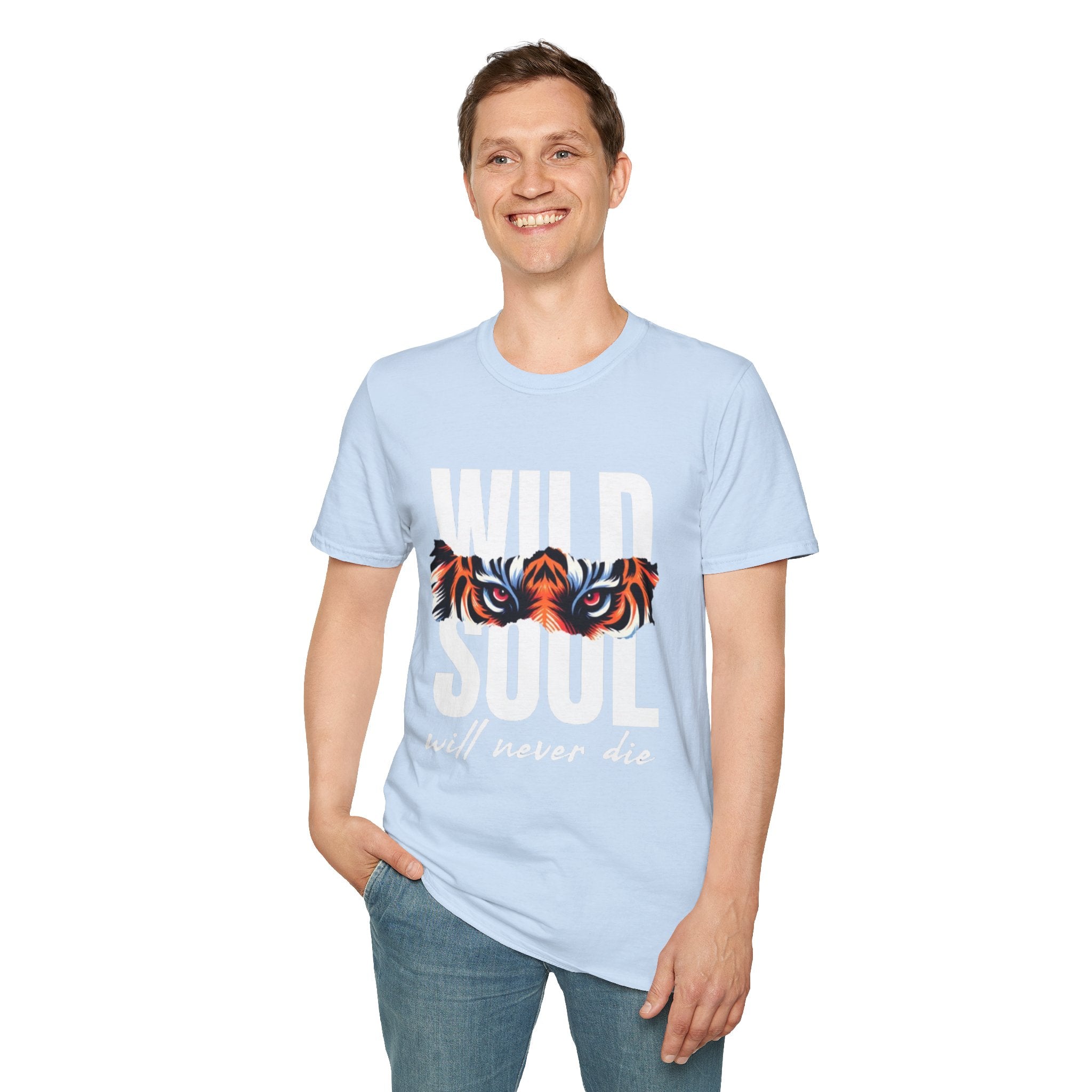 Wild Soul T-Shirt – "Wild Soul Will Never Die" Tiger Eyes Graphic Tee