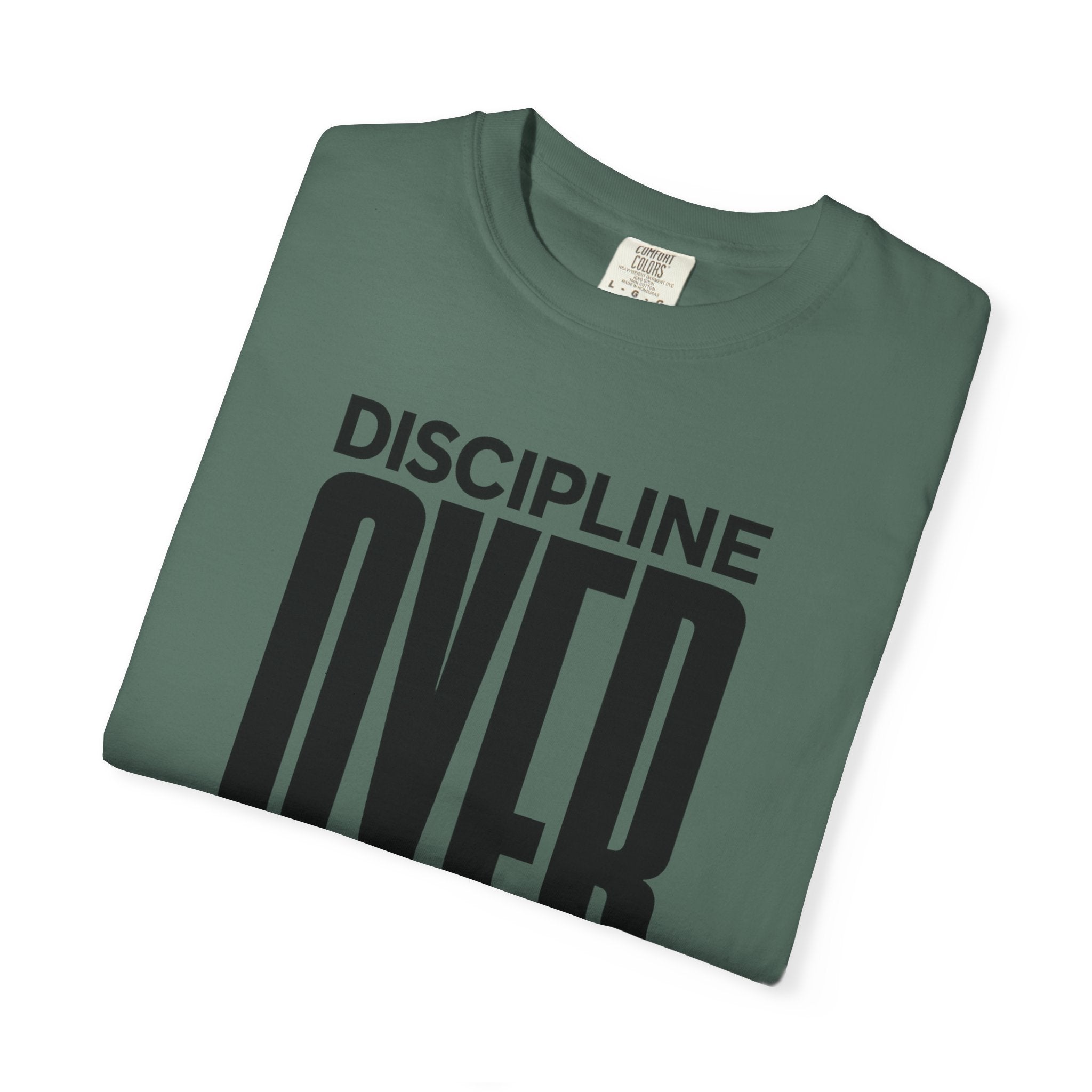 Discipline Over Motivation T-Shirt — Motivational Fitness Tee