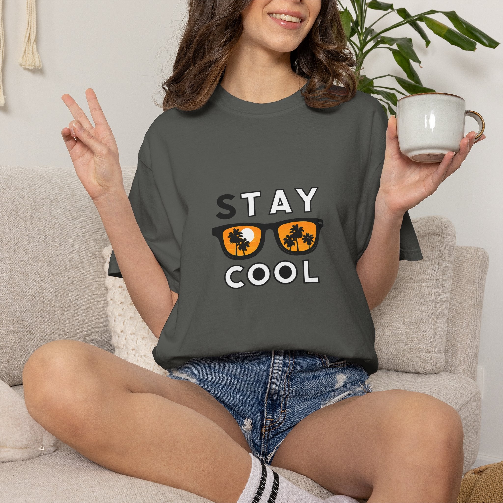 Stay Cool Sunglasses Graphic T-Shirt