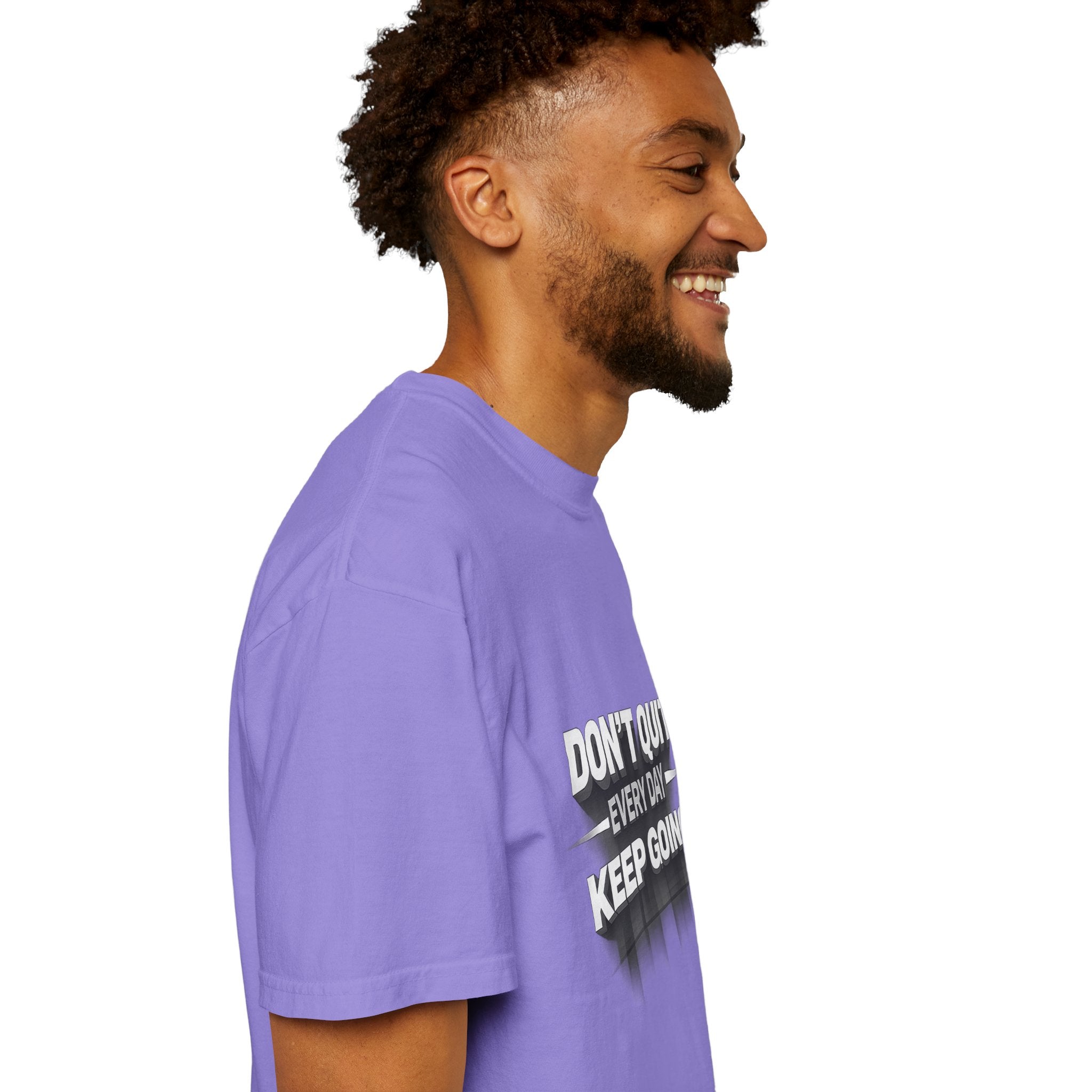 Motivational T-Shirt - "Don't Quit Every Day, Keep Going" Inspirational Tee