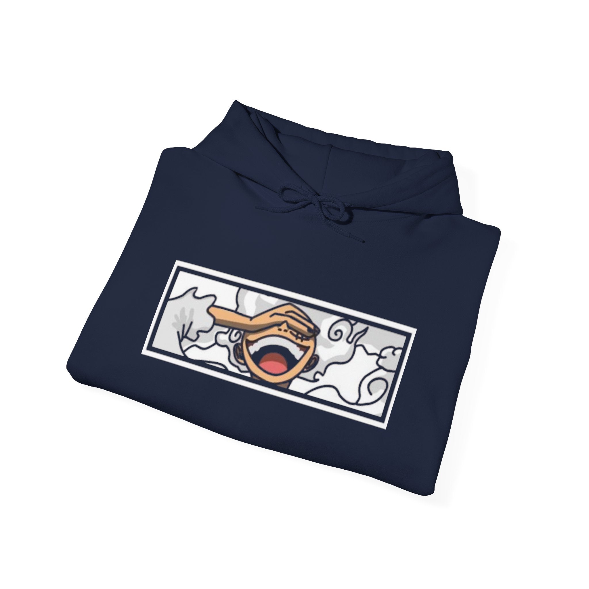 Laughing Mouth Graphic Hoodie — Anime Smile Streetwear Hoodie