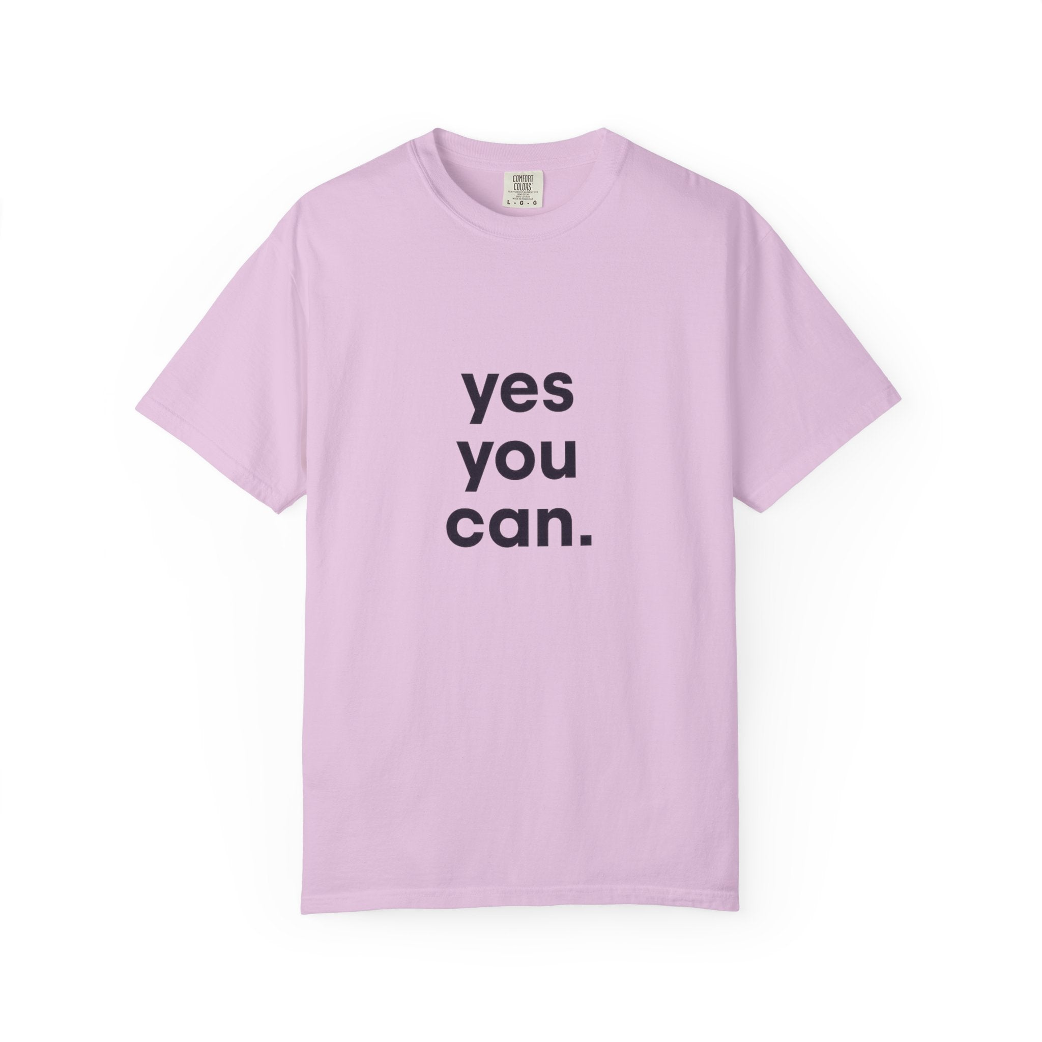 Yes You Can T-Shirt — Minimal Motivational Tee