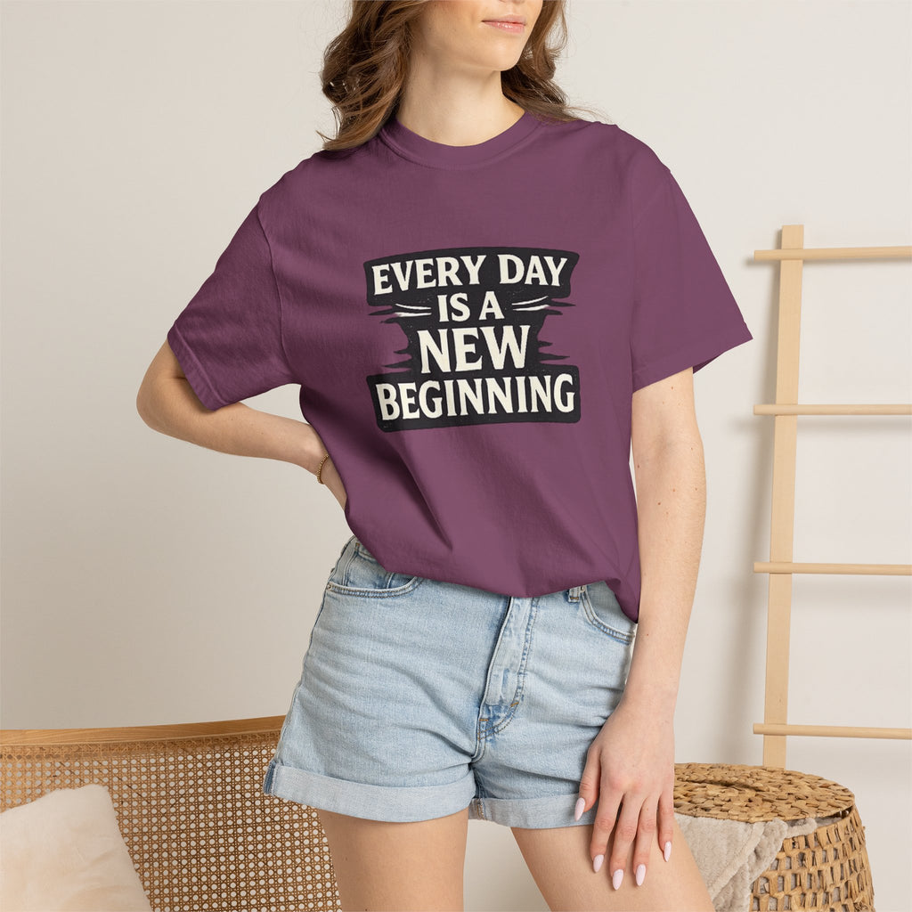 Every Day Is A New Beginning T-Shirt - Inspirational Motivational Tee