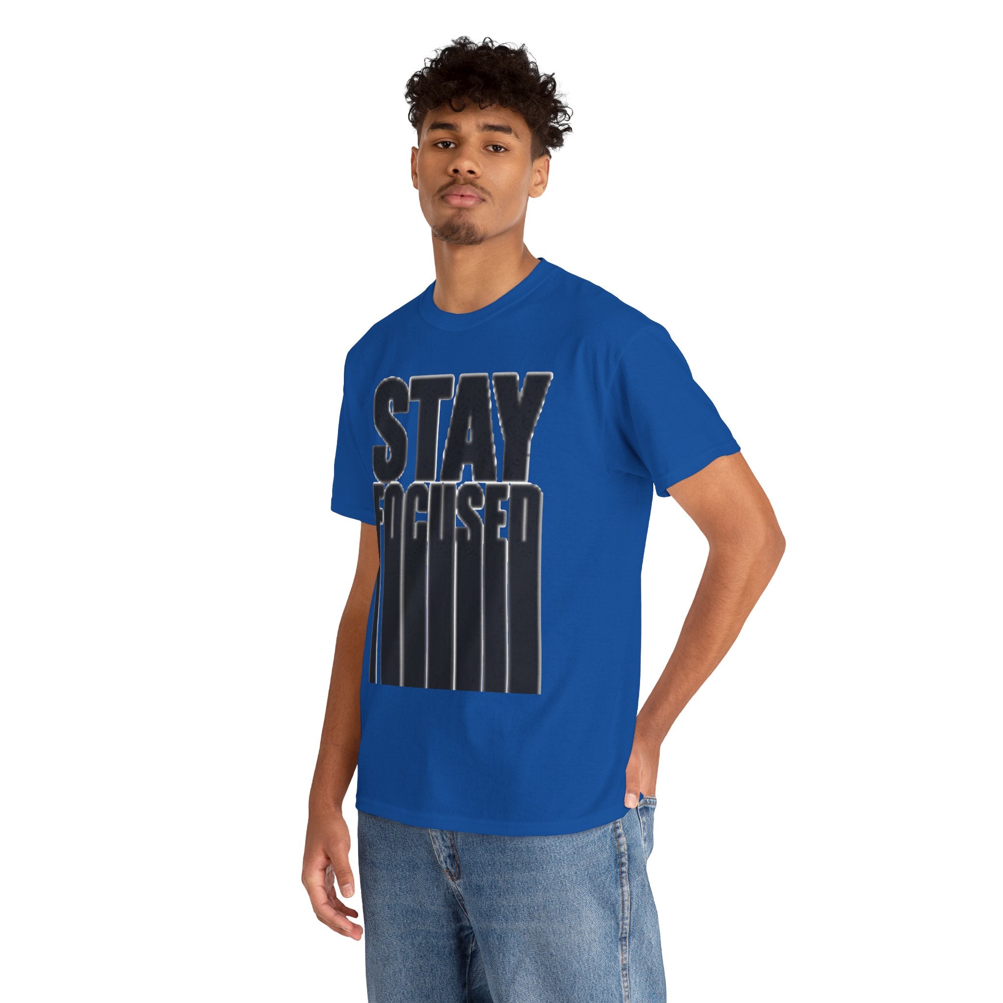 Stay Focused Tee — Motivational Graphic T‑Shirt