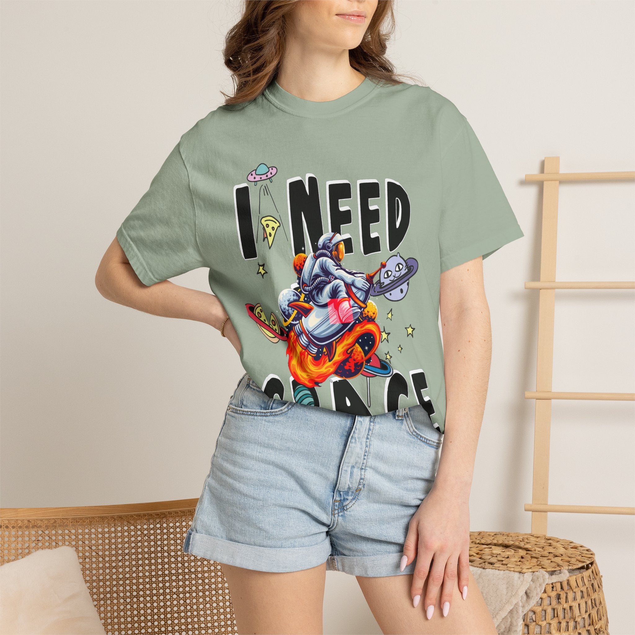 I Need Space T-Shirt — Funny Space Cartoon Astronaut Tee