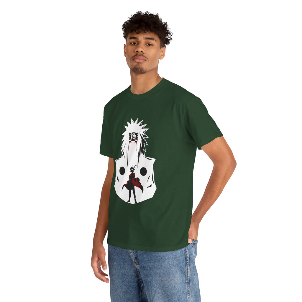 Anime Shadow Warrior T-Shirt — Silhouette Battle Graphic Tee