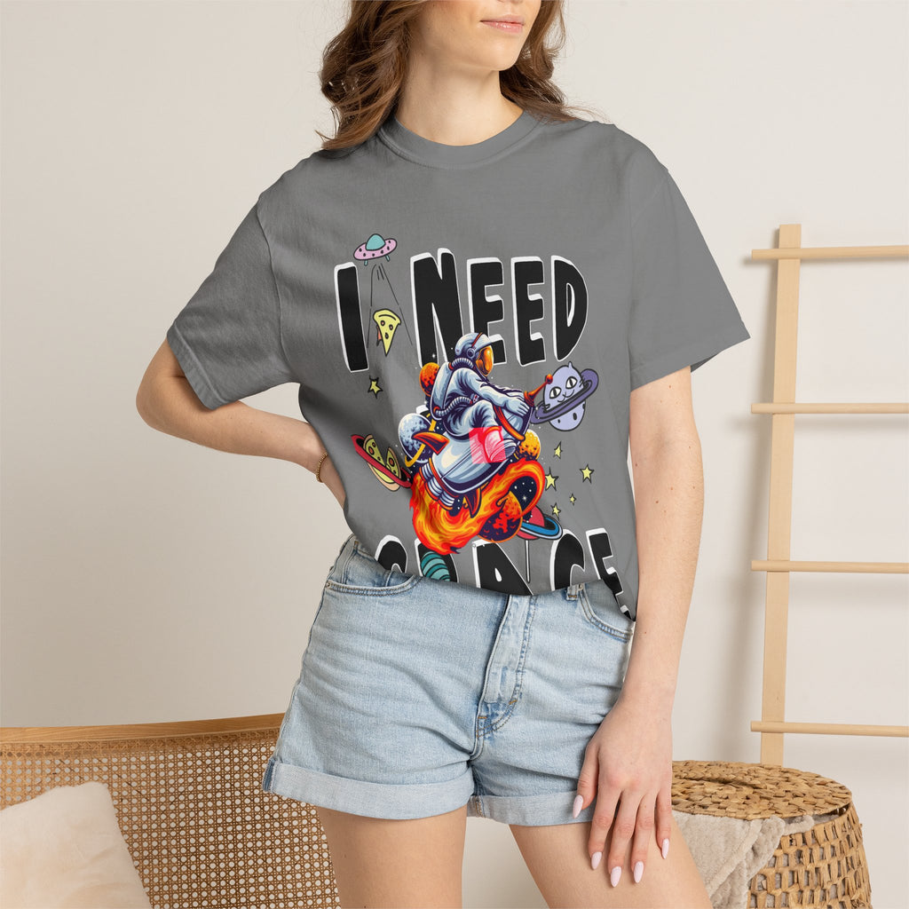 I Need Space T-Shirt — Funny Space Cartoon Astronaut Tee