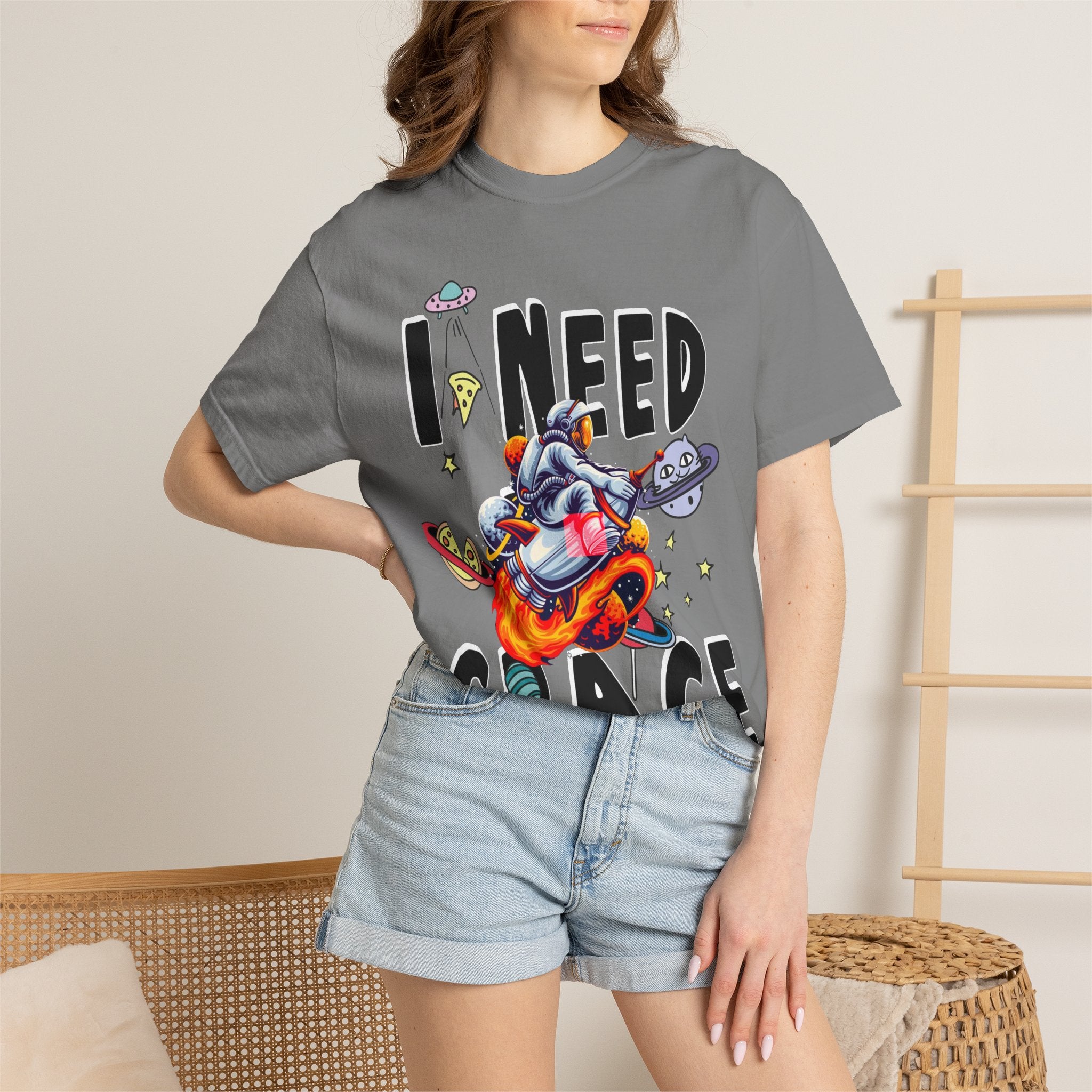 I Need Space T-Shirt — Funny Space Cartoon Astronaut Tee