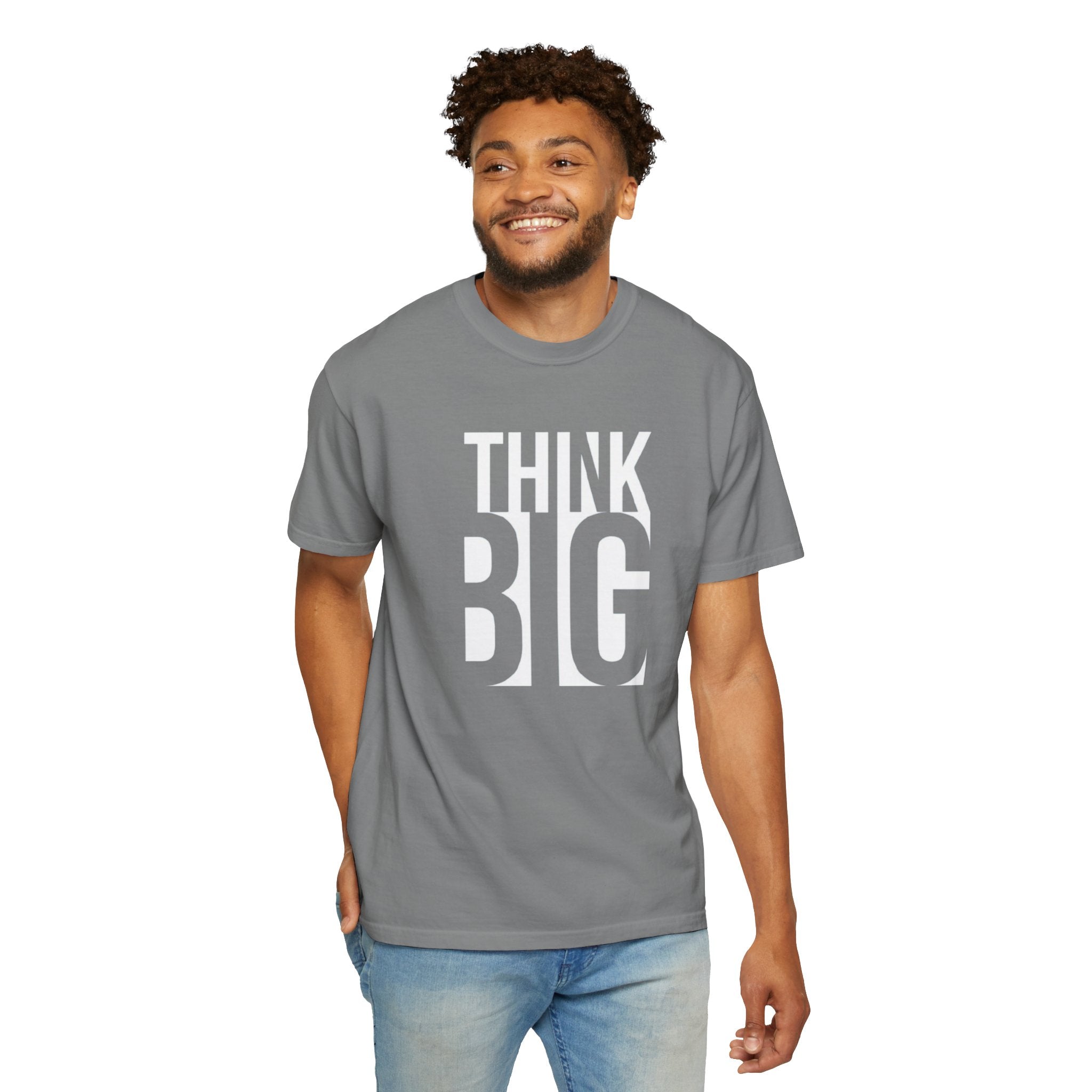 Think Big Graphic T-Shirt — Motivational Typography Tee