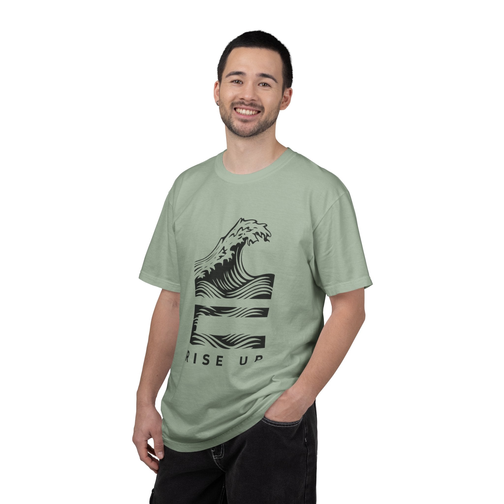 Rise Up Wave T-Shirt — Graphic Ocean Wave Tee