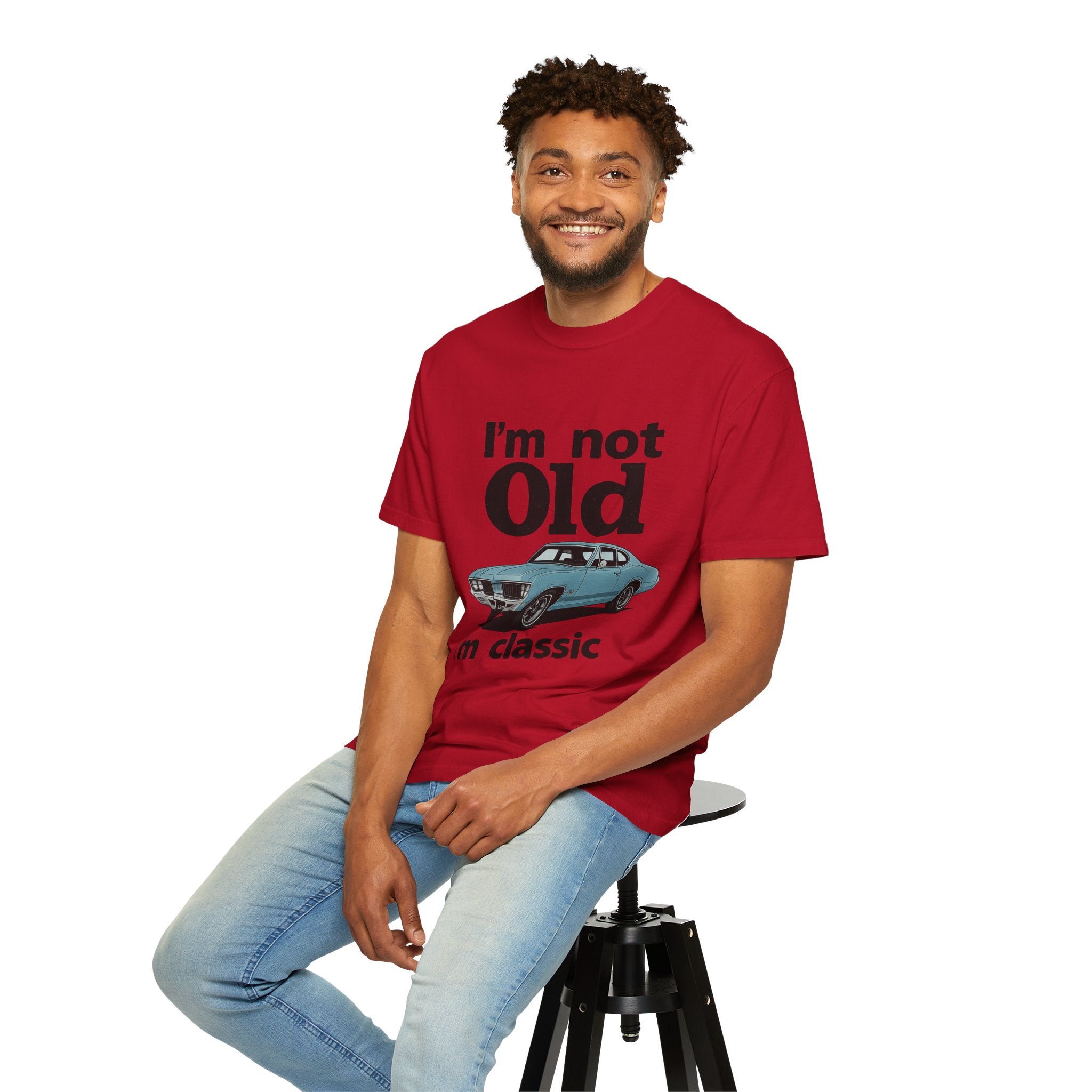 Classic Car T-Shirt — "I'm Not Old I'm Classic" Vintage Auto Tee