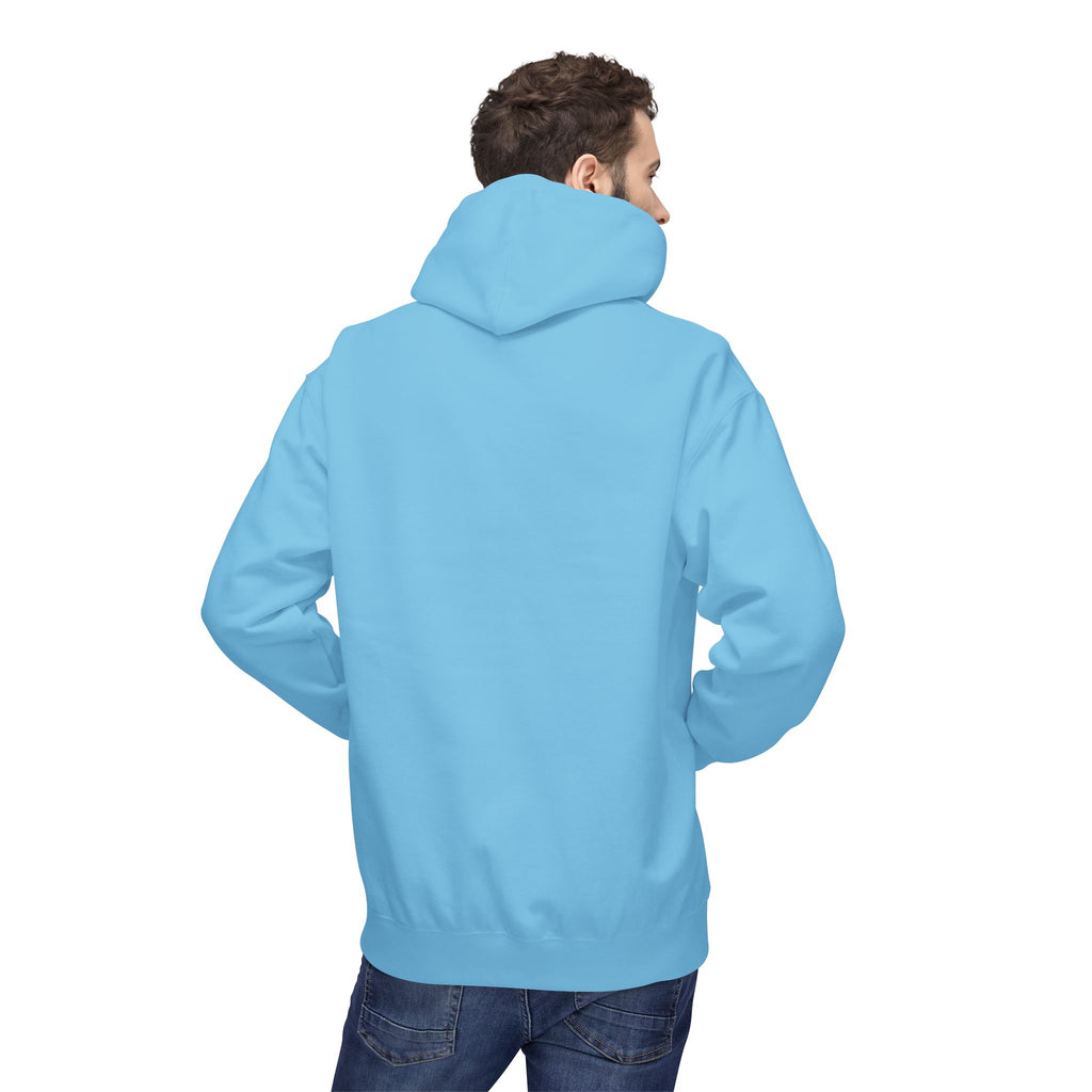 Never Typography Hoodie — Brown Casual Graphic Pullover