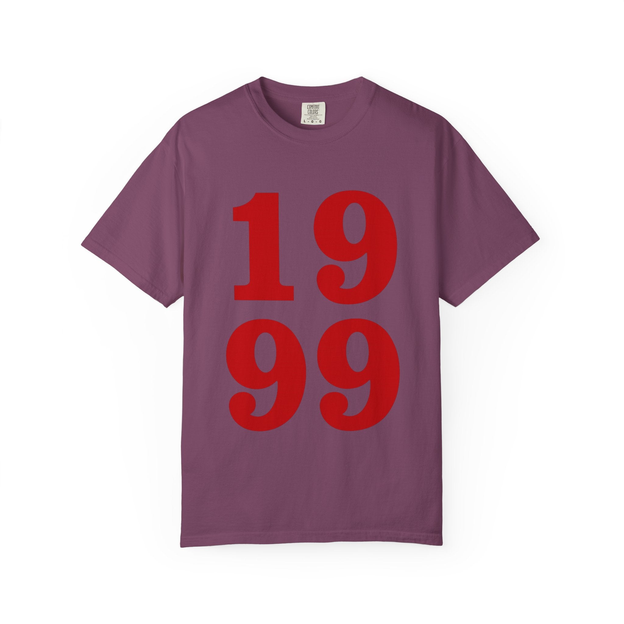 1999 Retro Number T-Shirt — Vintage Birth Year Tee