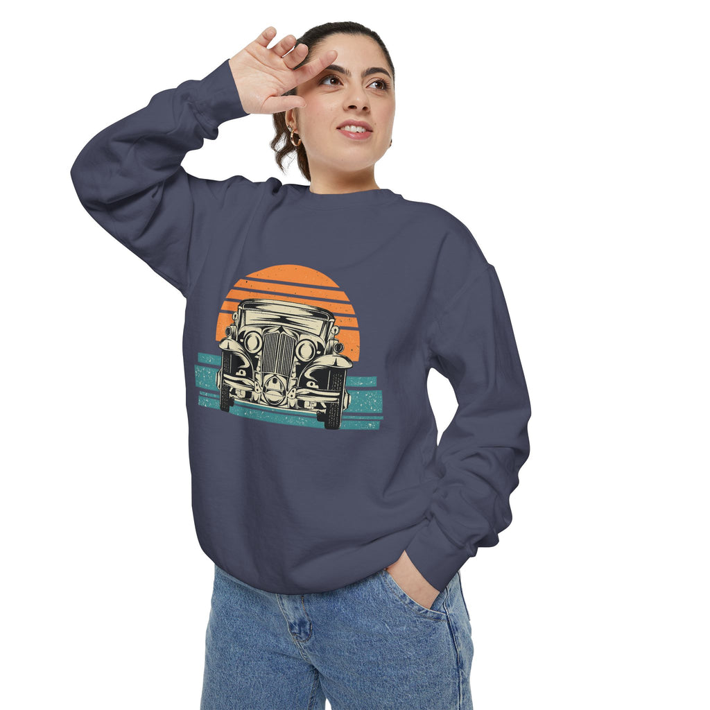 Vintage Car Sunset Sweatshirt