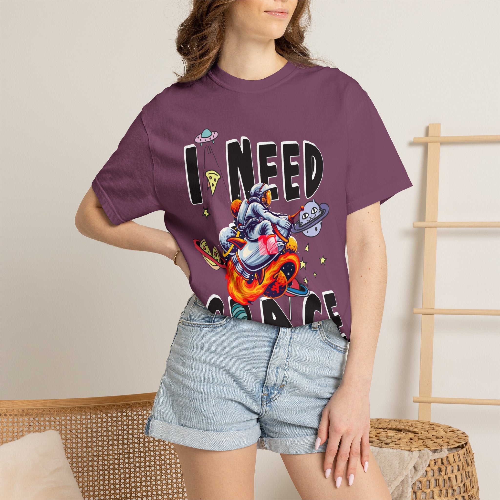 I Need Space T-Shirt — Funny Space Cartoon Astronaut Tee