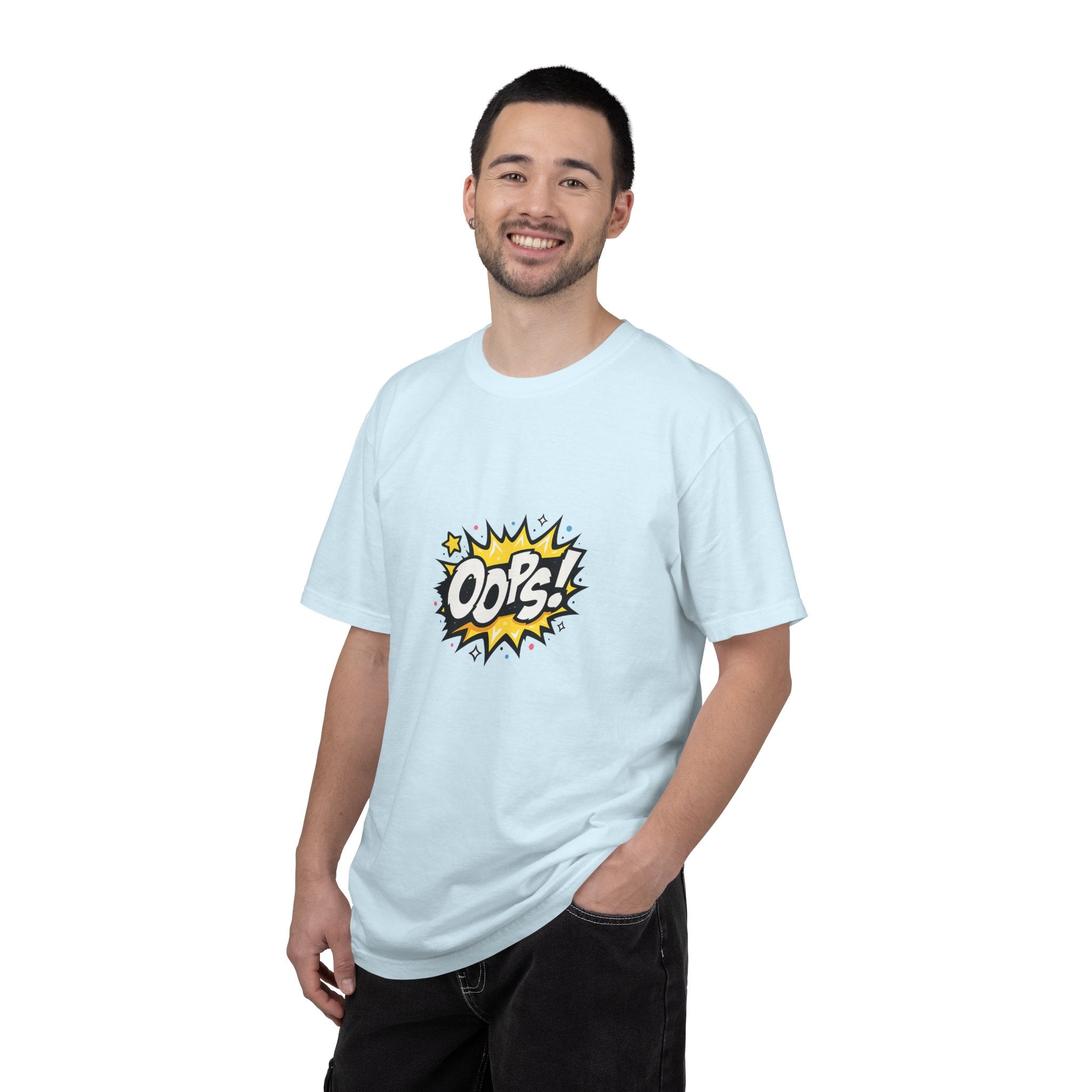 Oops! Comic Graphic T-Shirt — Retro Pop Art Tee