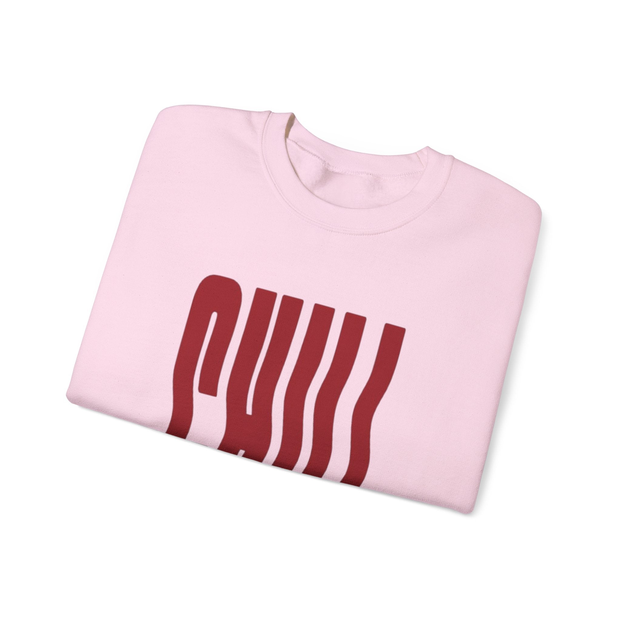 Chill Distorted Text Crewneck Sweatshirt