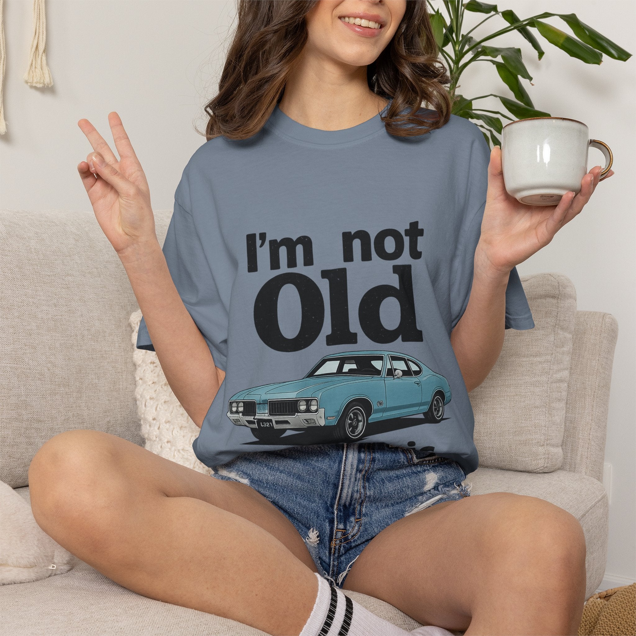 Classic Car T-Shirt — "I'm Not Old I'm Classic" Vintage Auto Tee