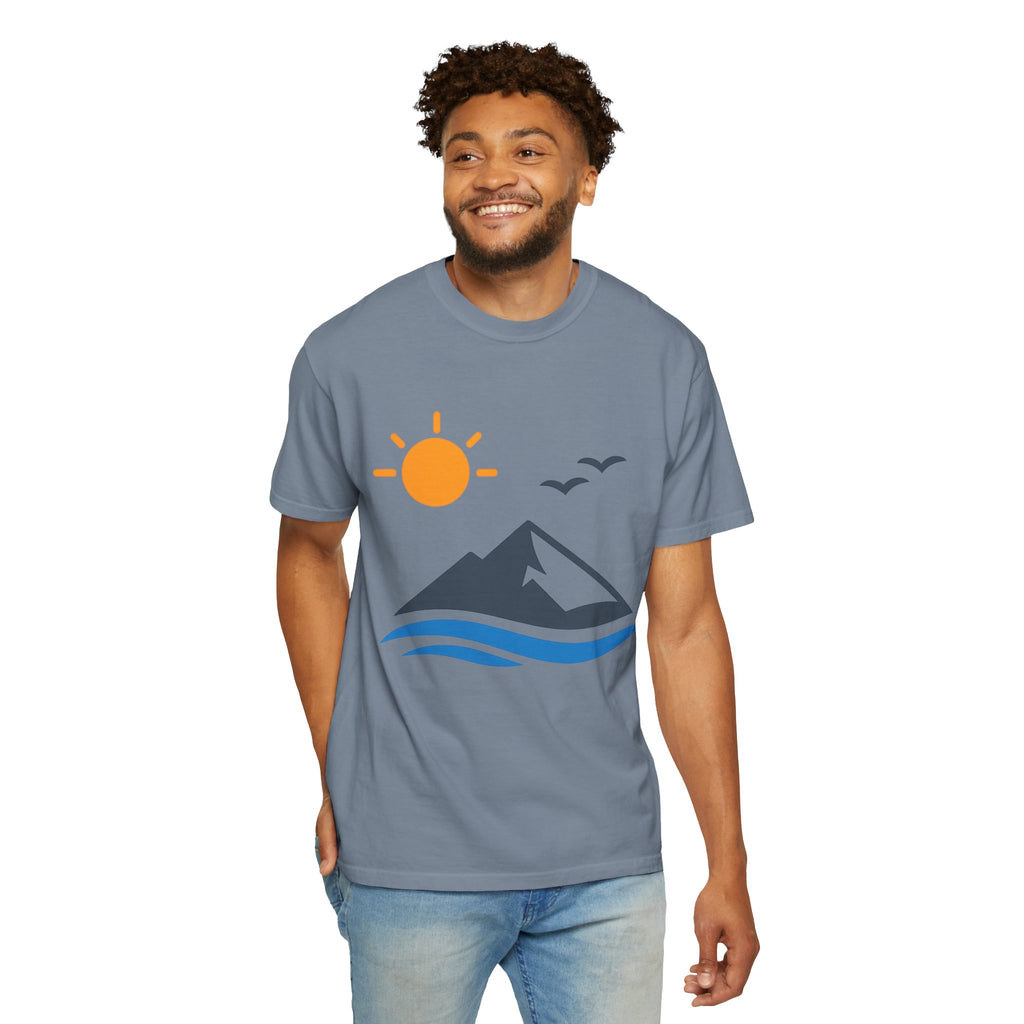 Mountain Sunrise T-Shirt — Scenic Outdoor Graphic Tee