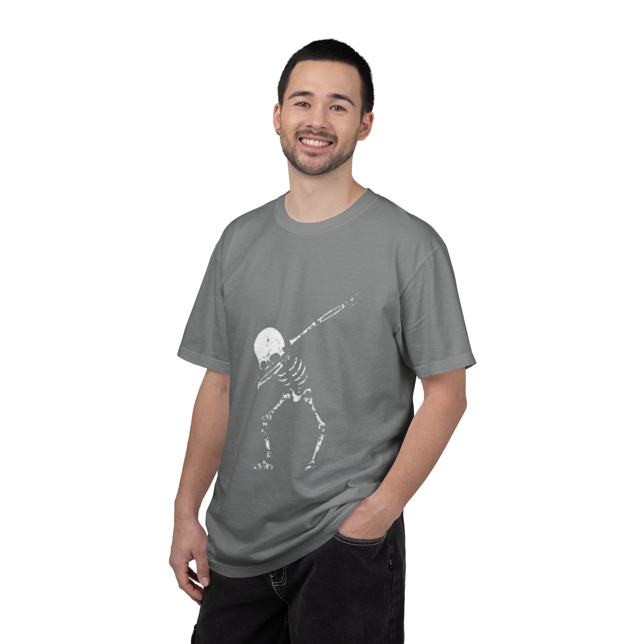Dabbing Skeleton T‑Shirt — Funny Halloween Graphic Tee