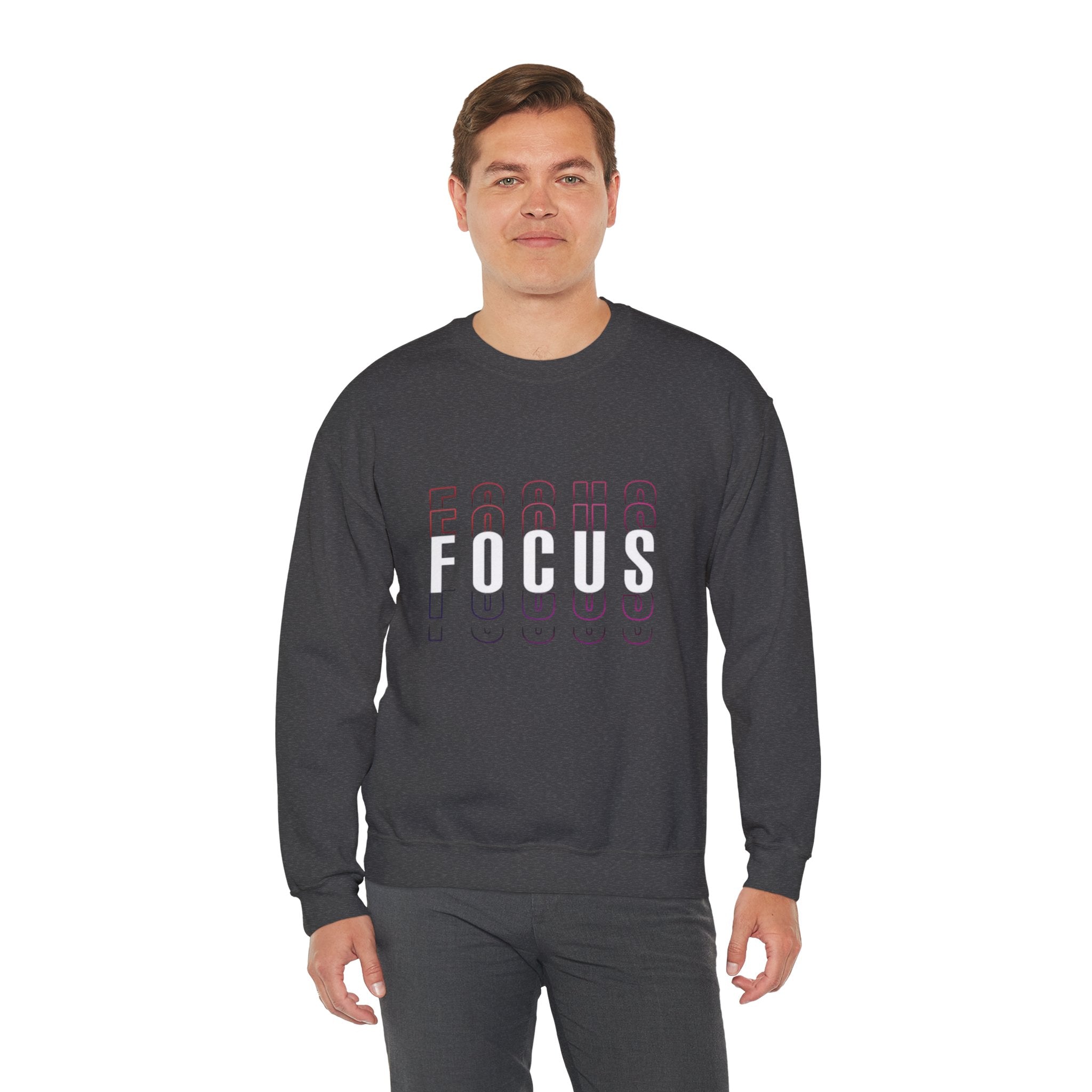 Focus Crewneck Sweatshirt — Motivational Casual Pullover